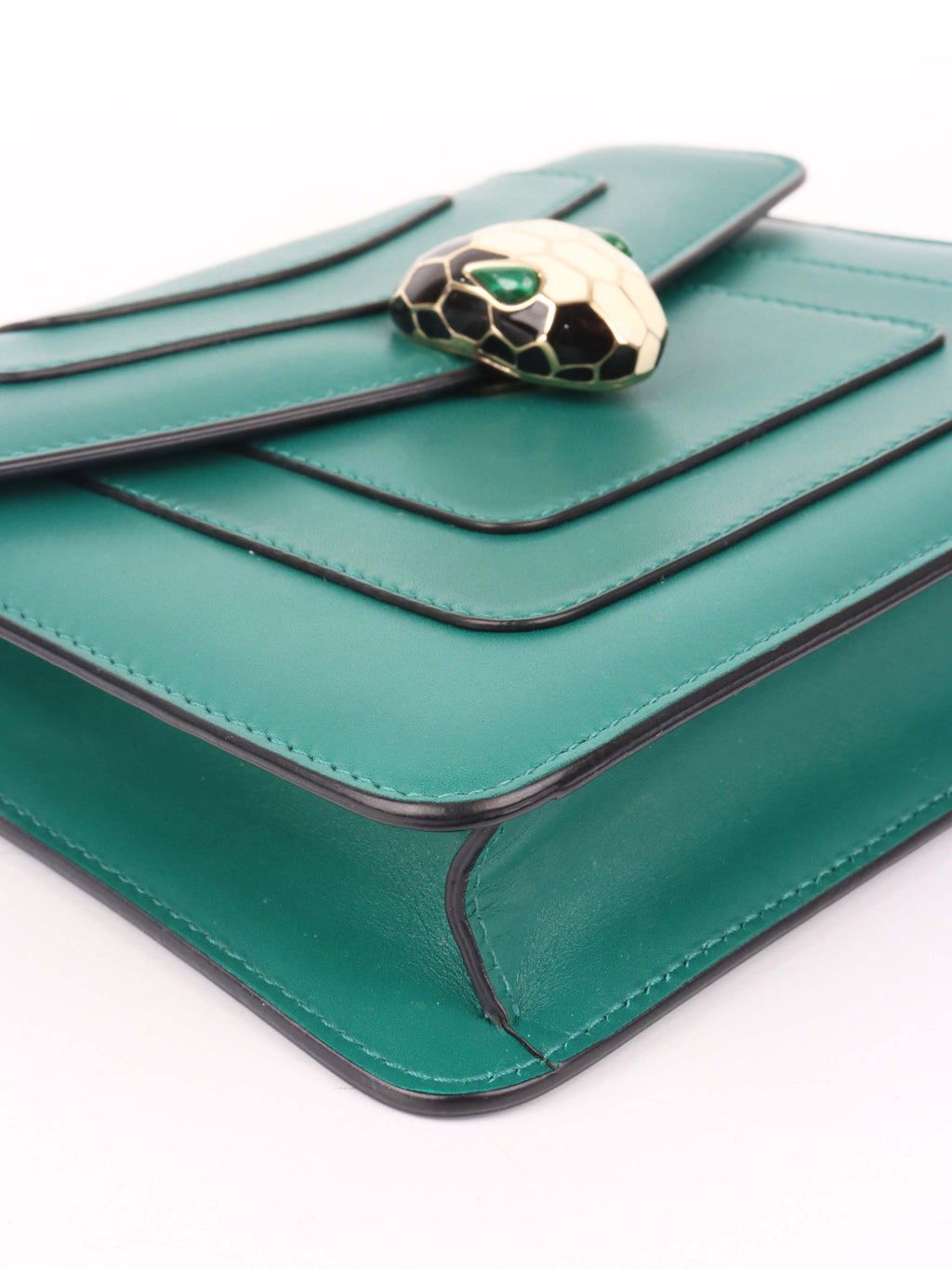 Bvlgari Serpenti Green Forever Chain Bag.