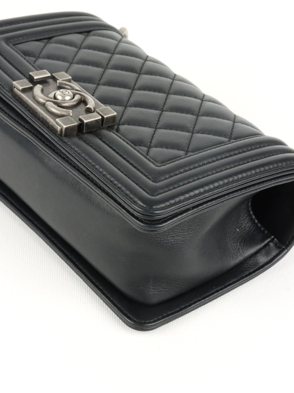 Chanel Small Black Lambskin Boy Bag