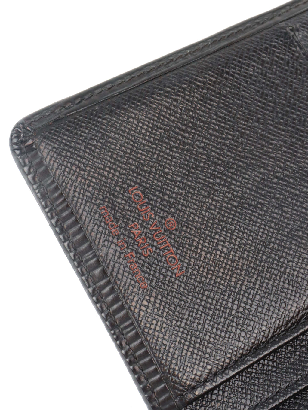 Louis Vuitton Black Epi Leather Short Wallet.
