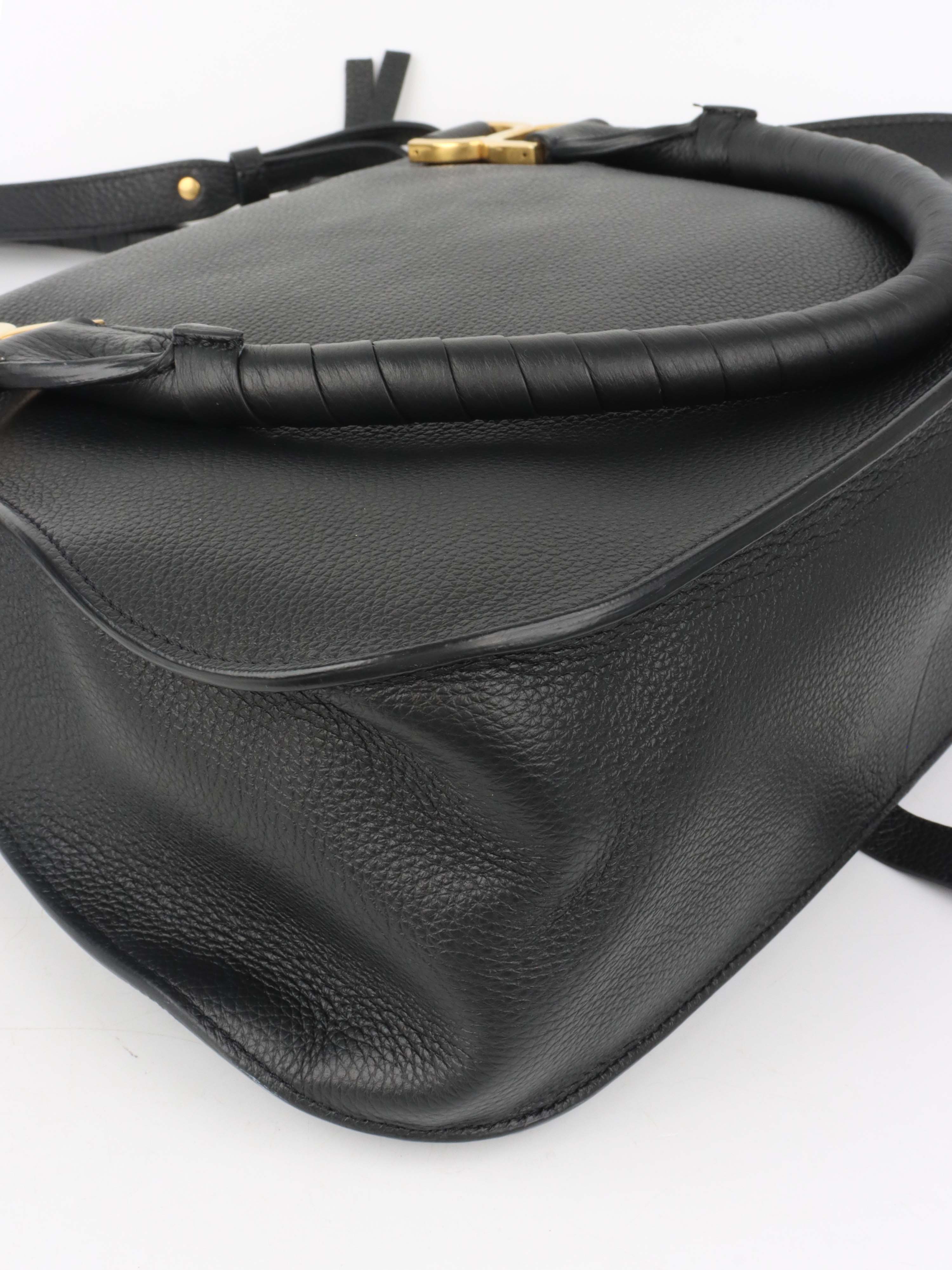 Chloe Black Marcie Medium Shoulder Bag