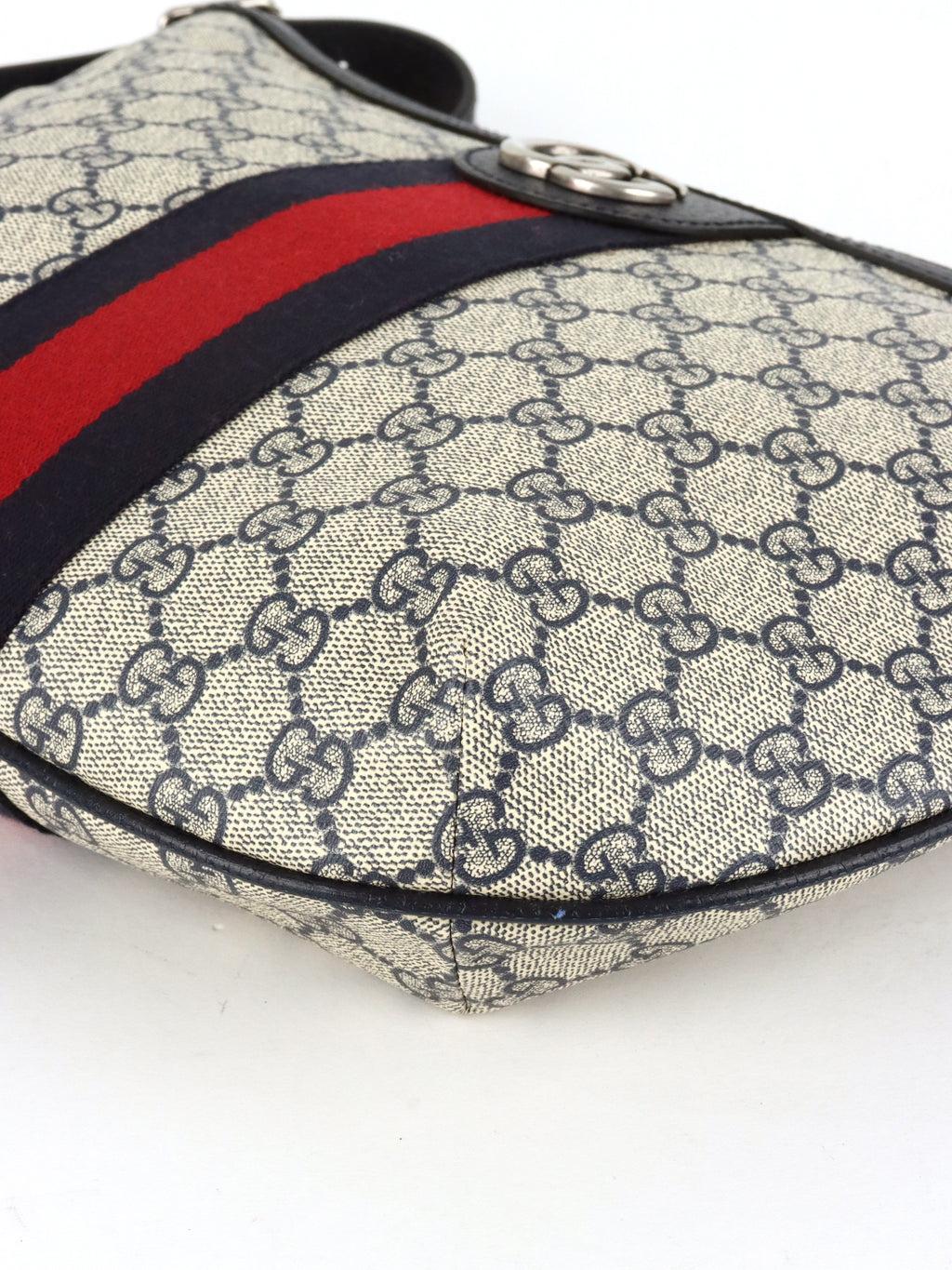 Gucci Small Navy/Ebony Half Moon Ophidia Hobo Crossbody Bag