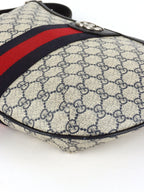 Gucci Small Navy/Ebony Half Moon Ophidia Hobo Crossbody Bag