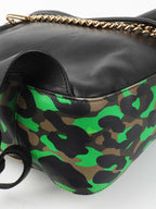 Versace Black and Green Medusa Backpack.