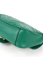 Gucci Medium Green GG Marmont Shoulder Bag