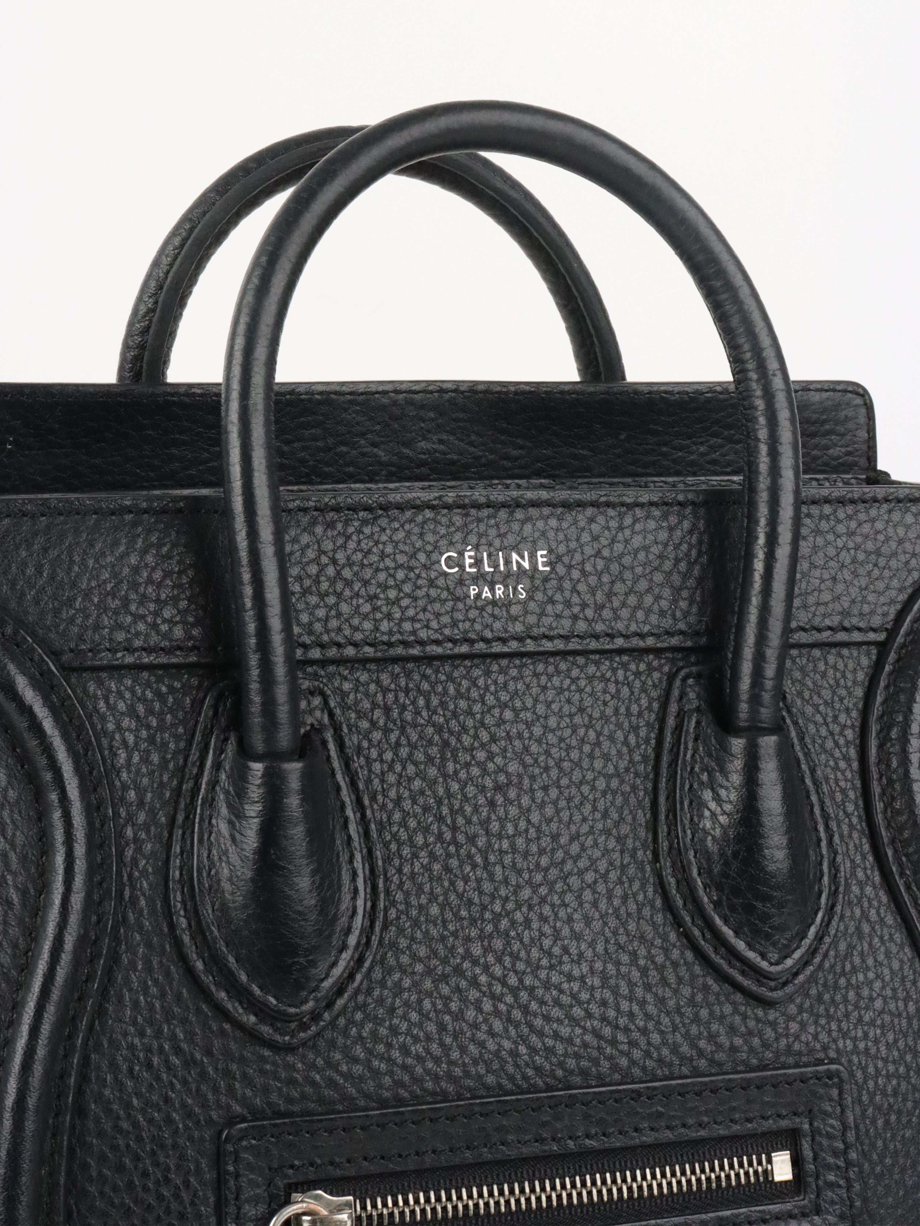 Celine Black Micro Luggage Bag