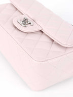 Chanel Light Pink Mini Rectangular Classic Flap SHW.