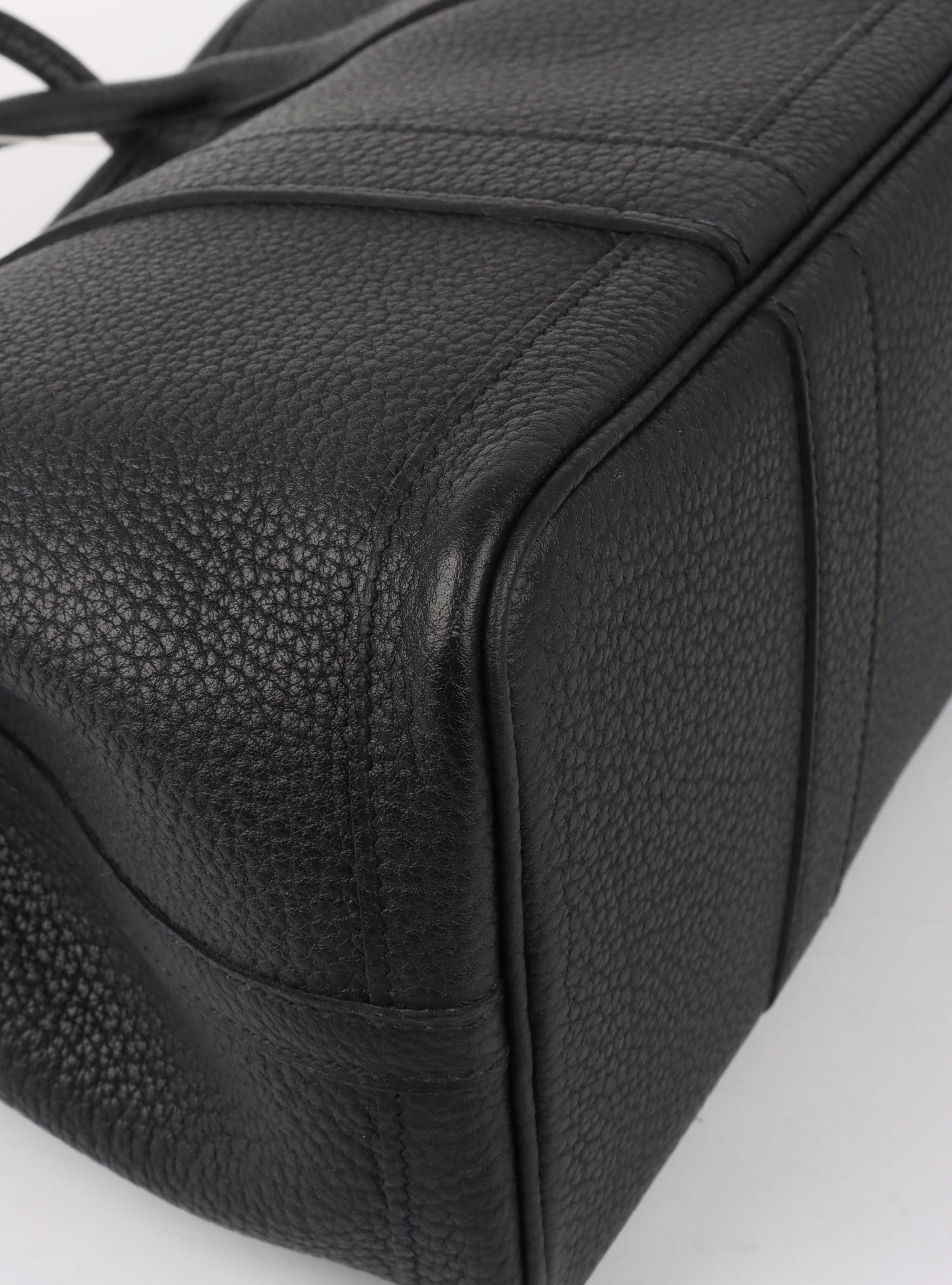 Hermes Black Garden Party 30 Bag.