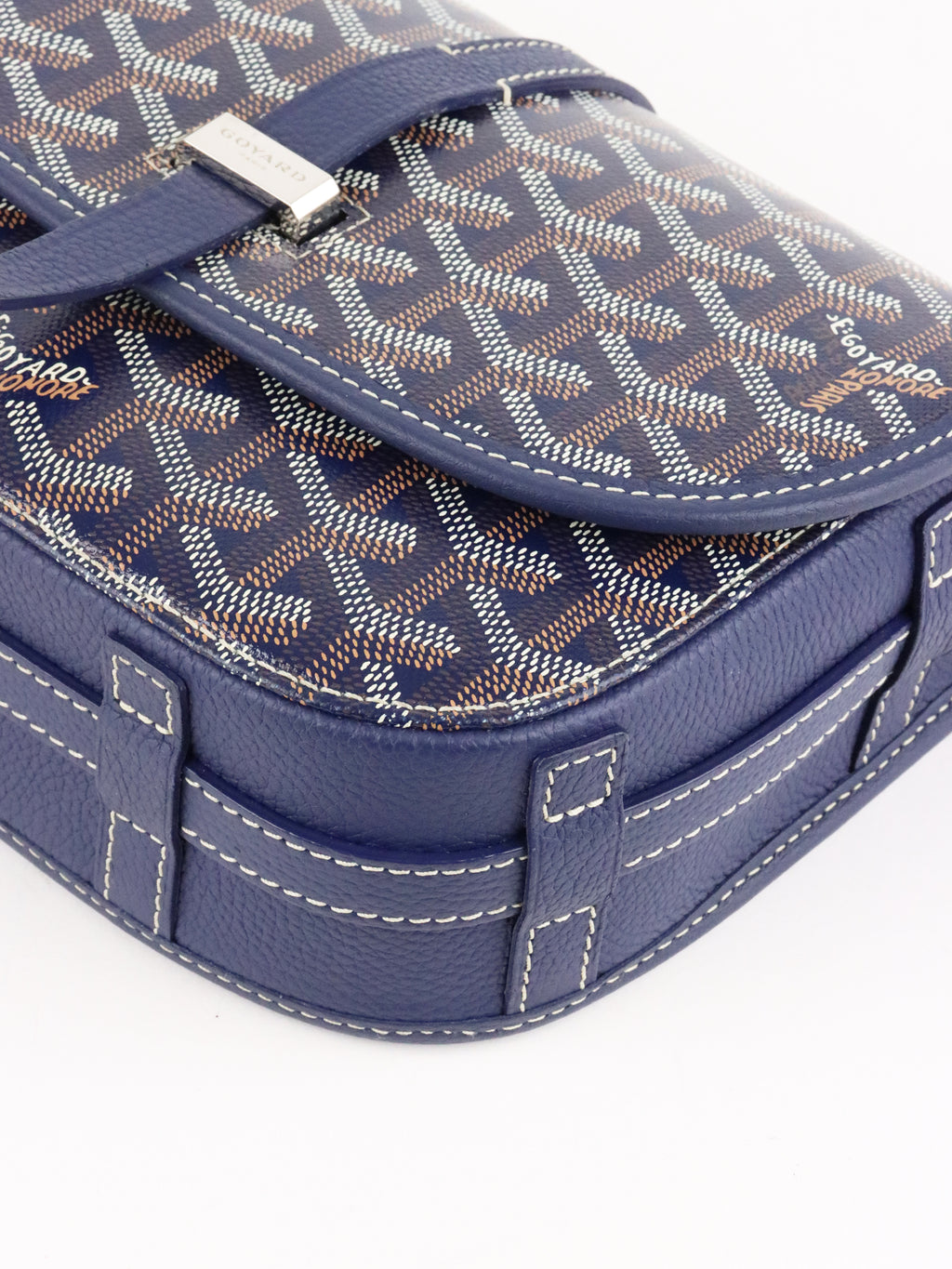 Goyard Navy Blue Sac Belvedere PM Bag