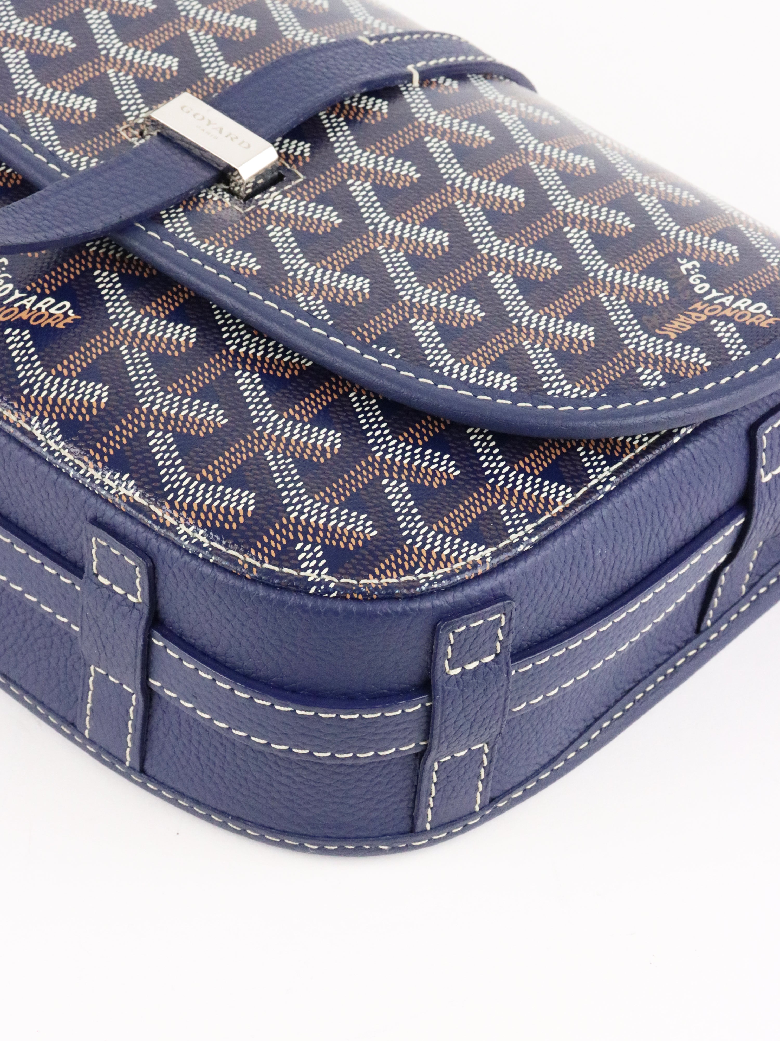 Goyard Navy Blue Sac Belvedere PM Bag