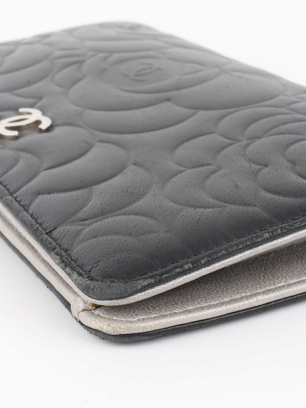 Chanel Black Camellia Wallet.