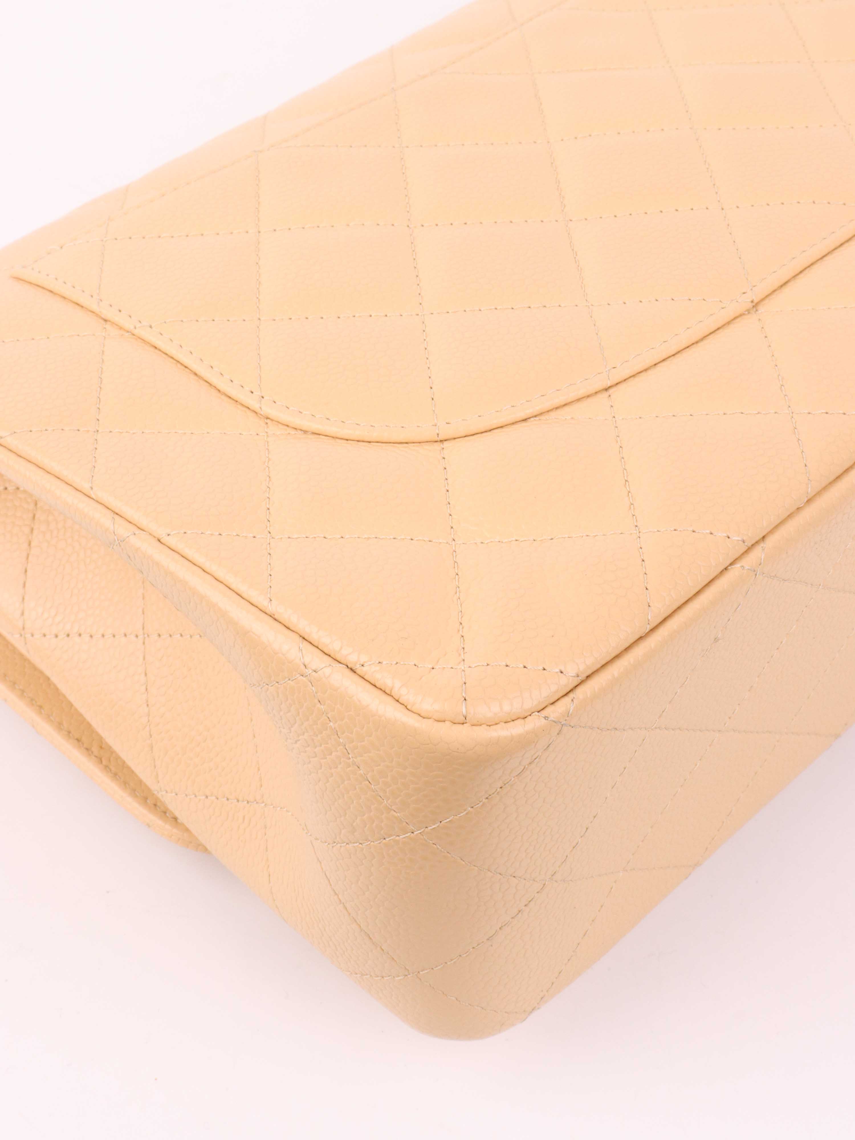 Chanel Beige Jumbo Classic Flap.