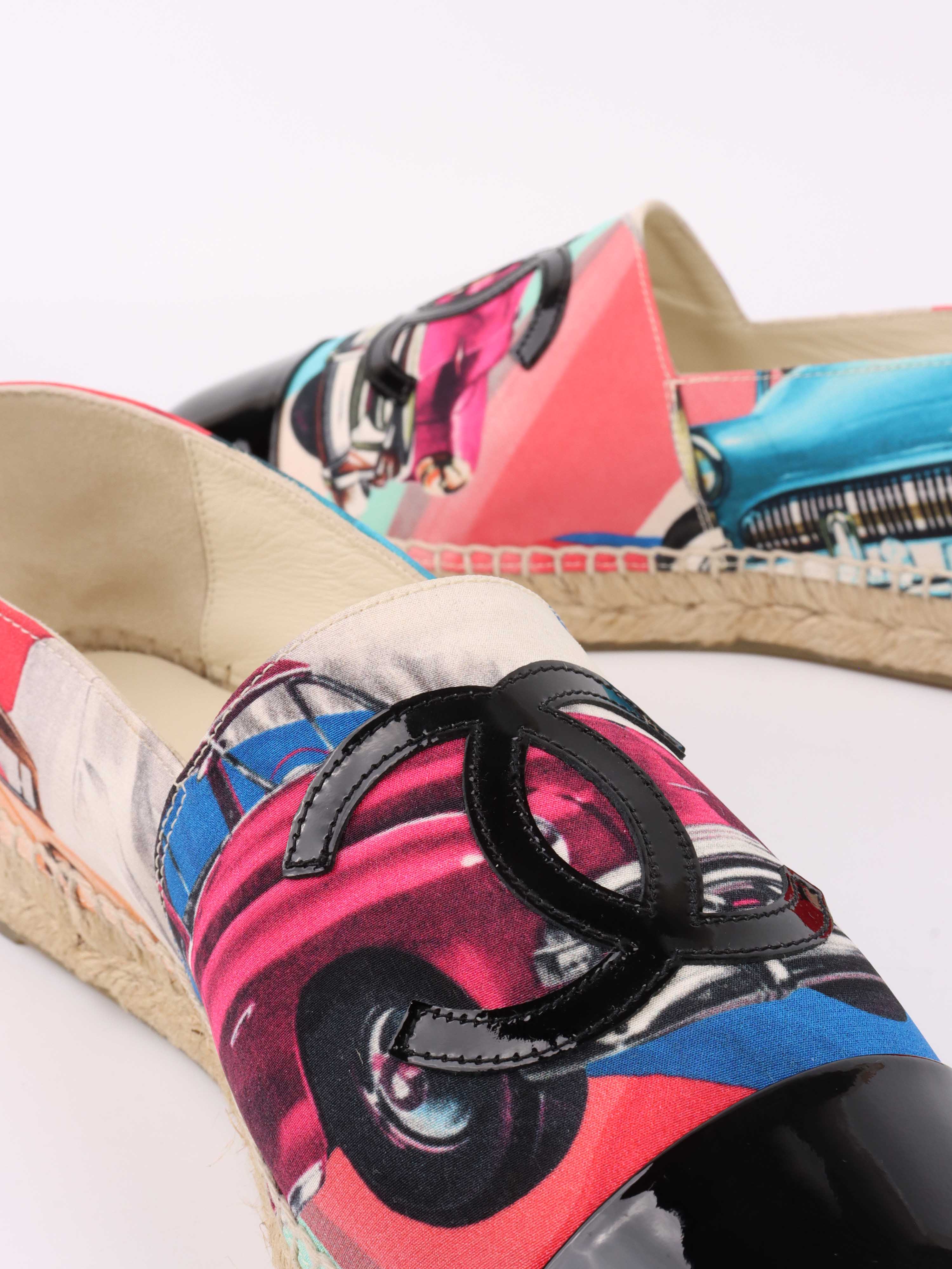 Chanel Multicoloured Espadrilles Size 40.