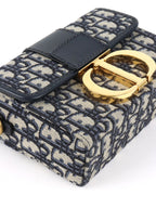 Dior Box 30 Montaigne Navy Oblique  Bag
