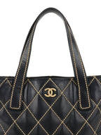 Chanel Black Wild Stitch Tote Bag