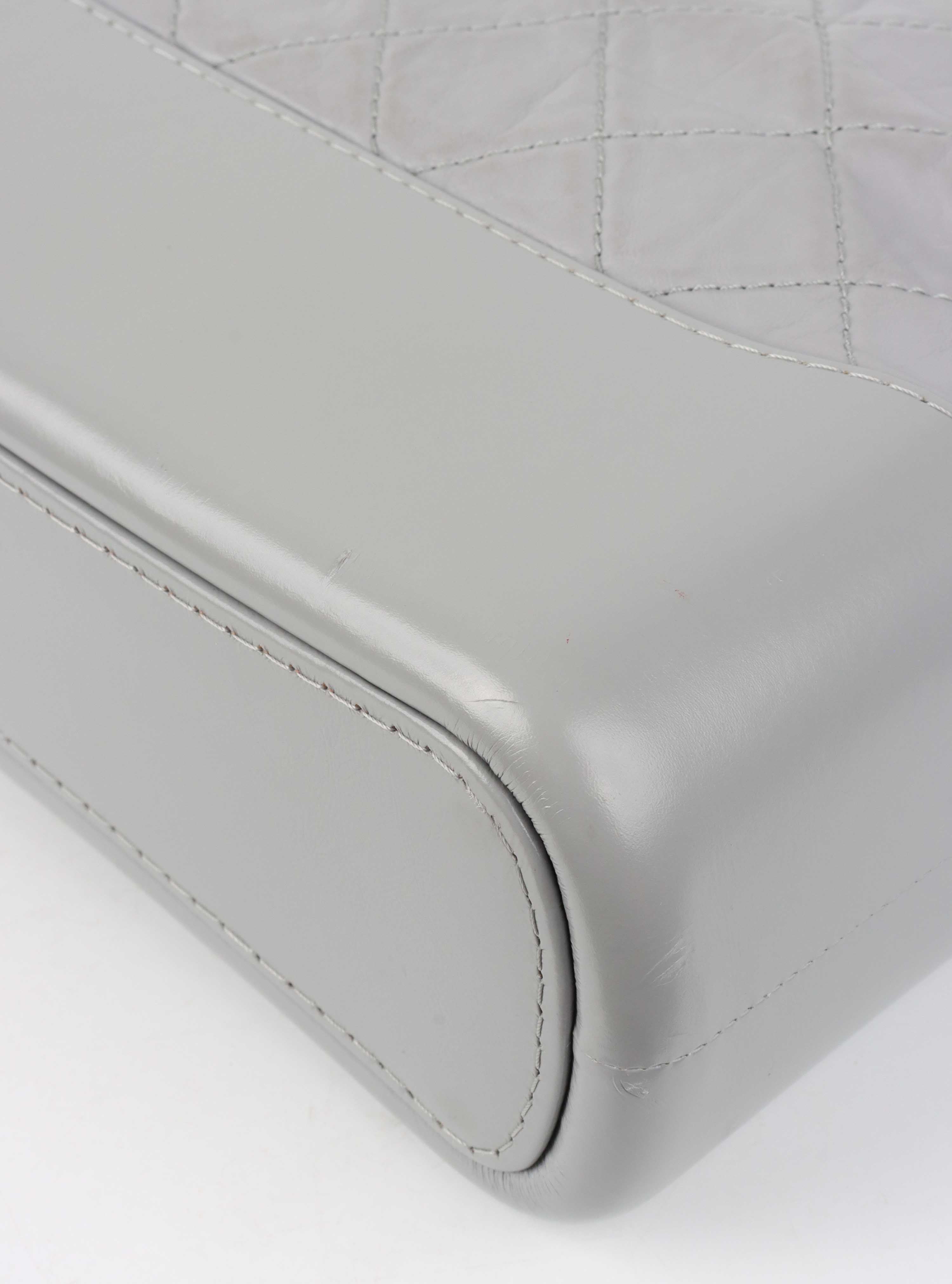 Chanel Medium Light Grey Gabrielle Bag.