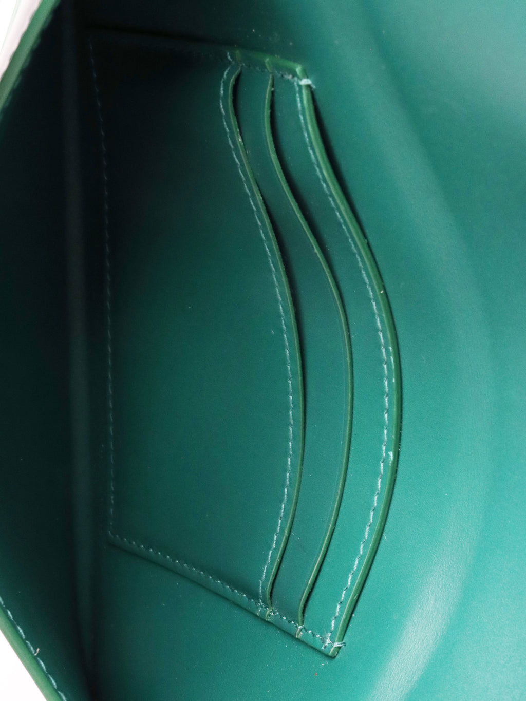 Bvlgari Emerald Green Serpenti Forever Flap Wristlet Wallet