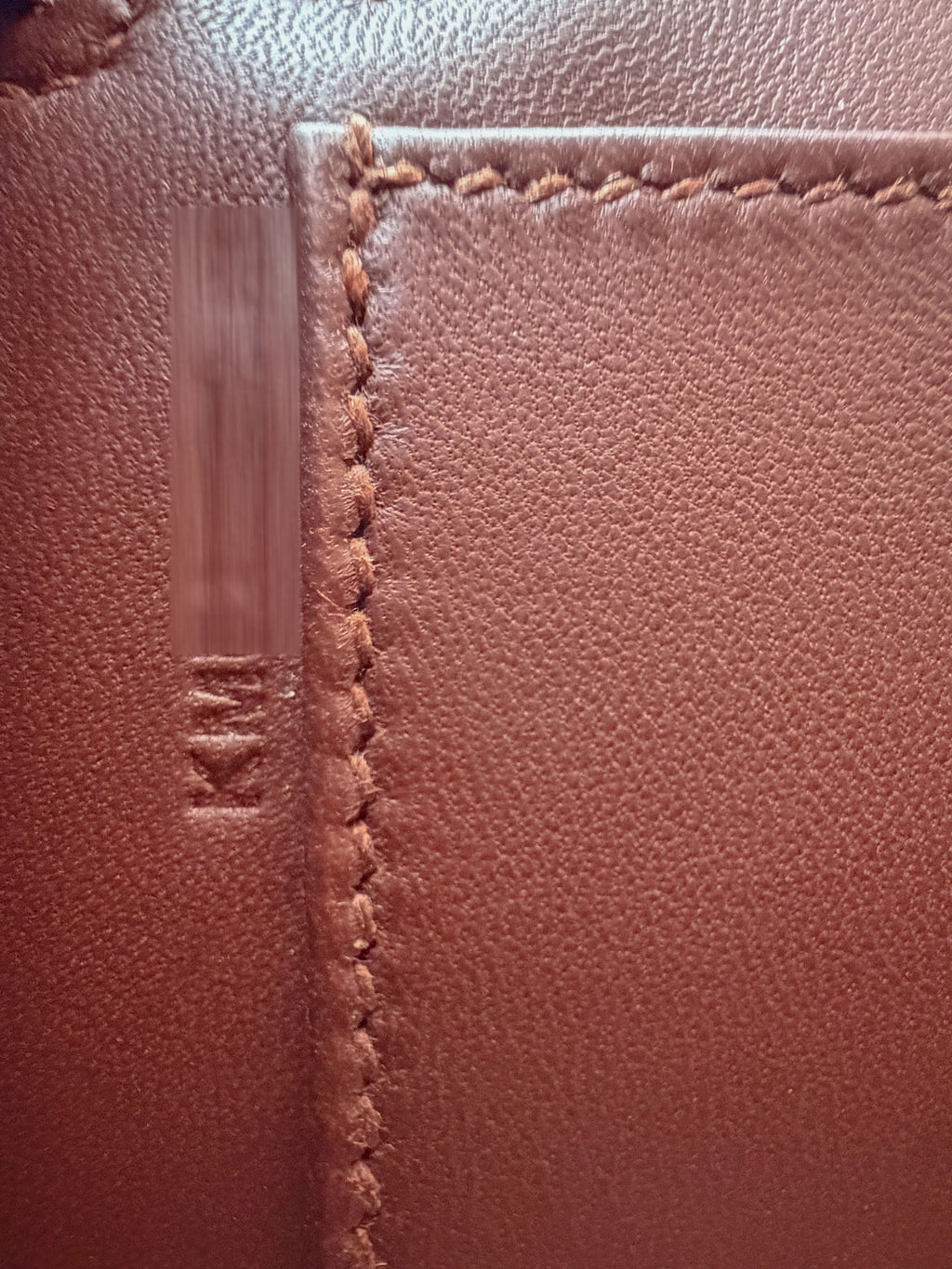 Hermes Mini Kelly Tricolour Terre/Ebene/Craie Stamp K