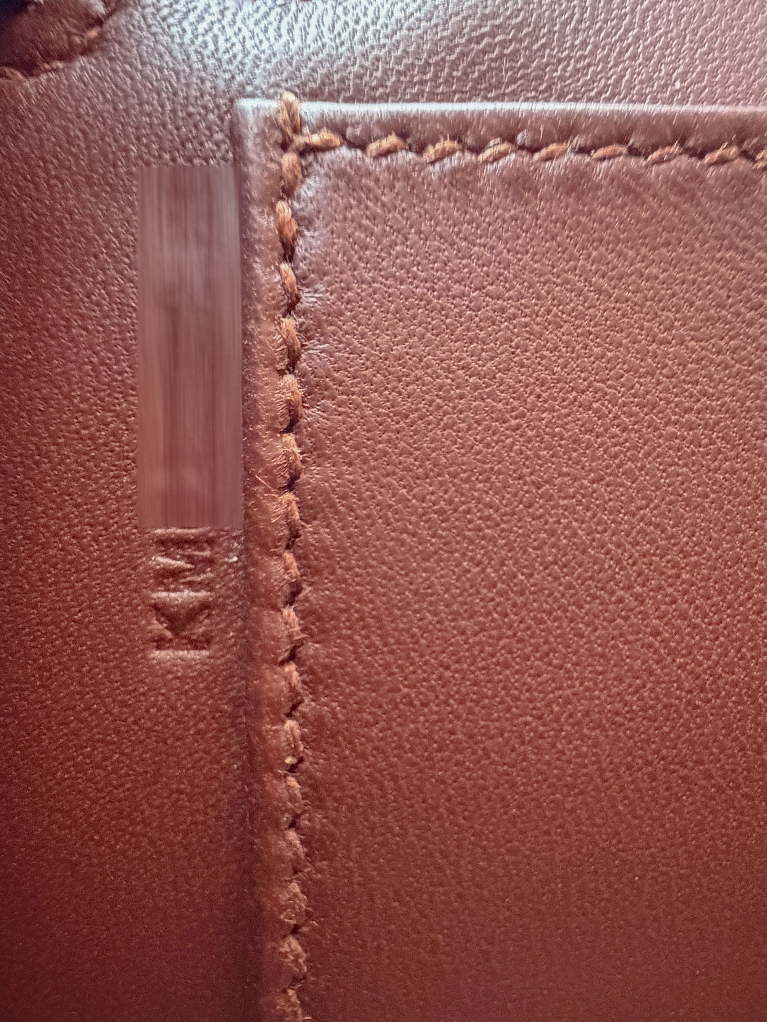 Hermes Mini Kelly Tricolour Terre/Ebene/Craie Stamp K