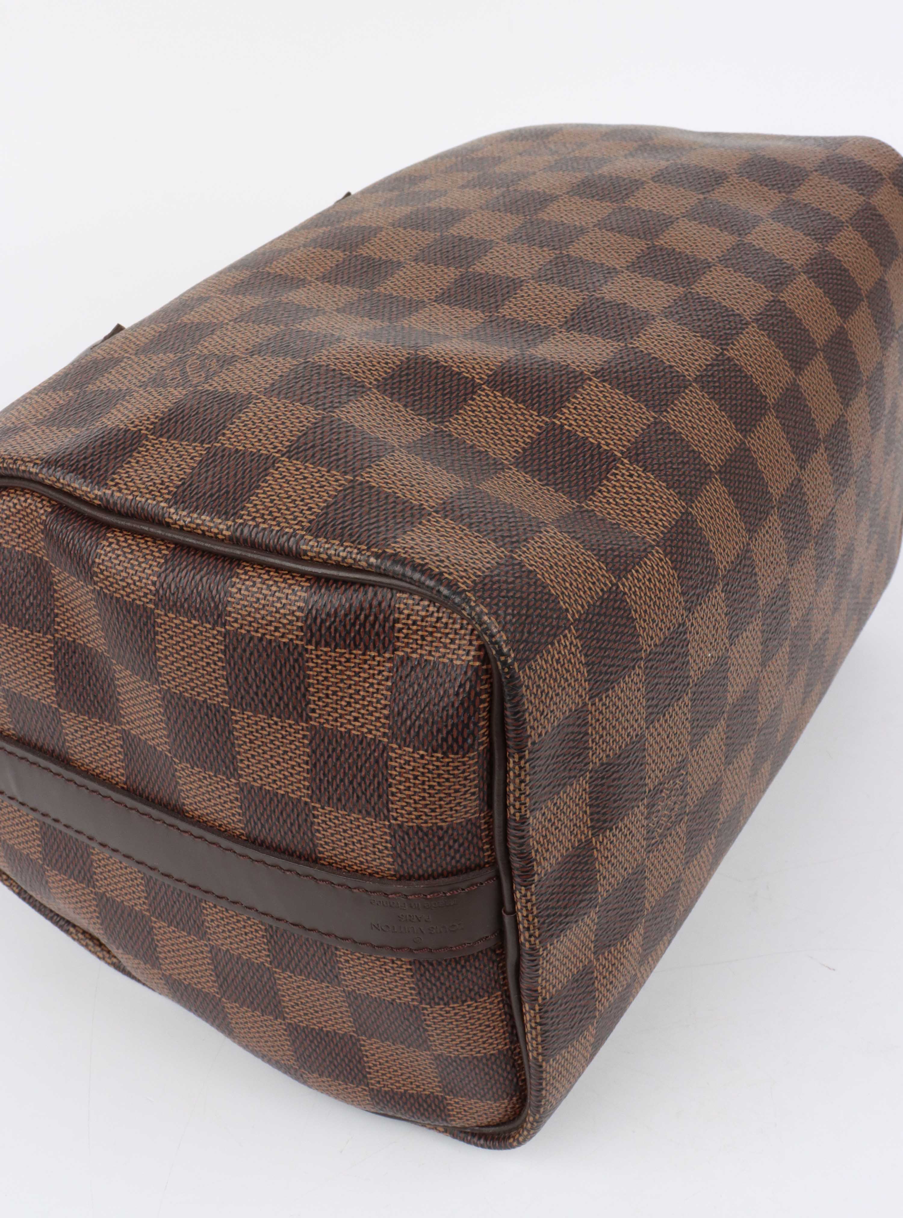 Louis Vuitton Damier Ebene Speedy 25 Bandouliere.