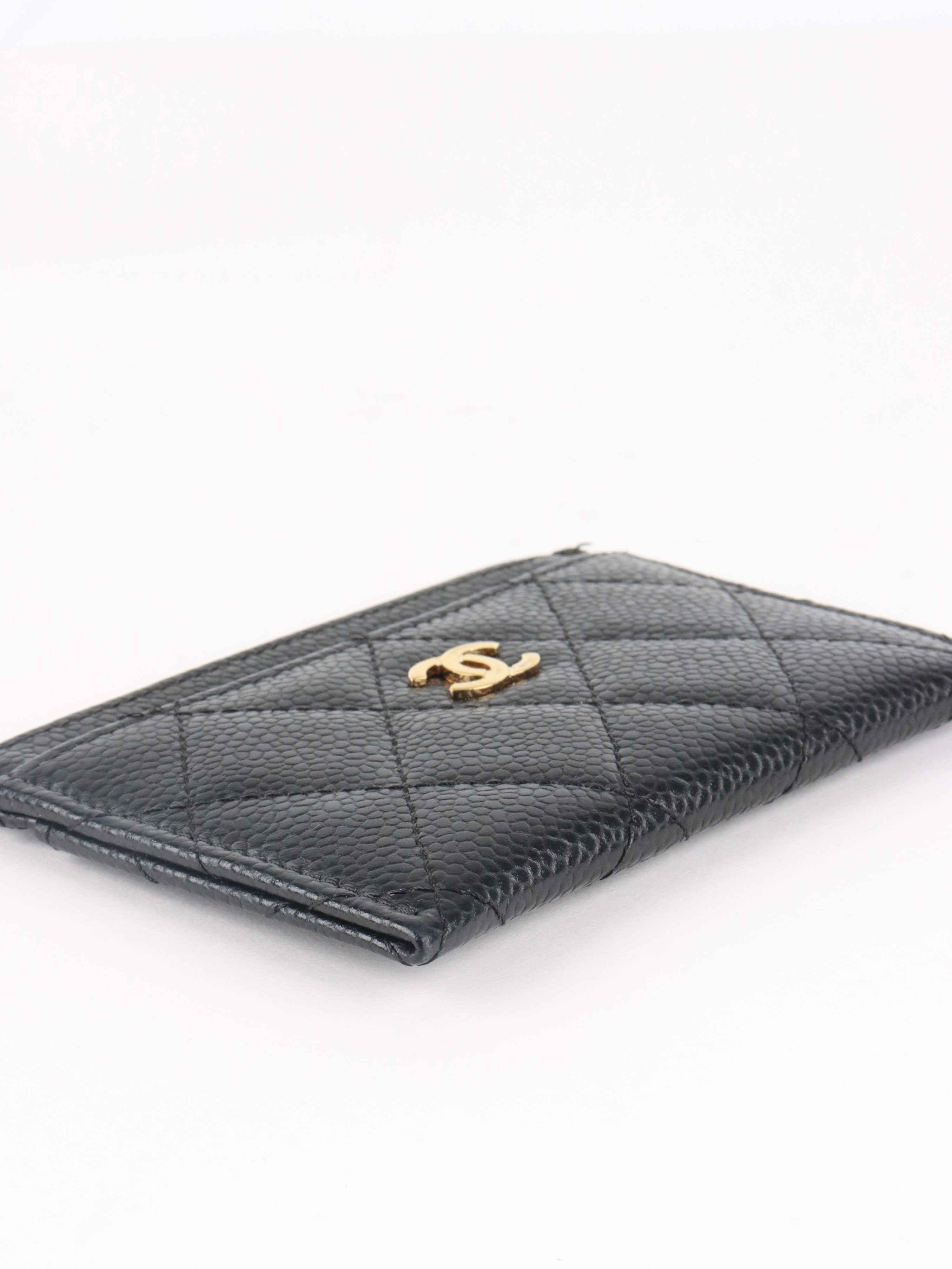 Chanel Black Caviar Classic Card Holder
