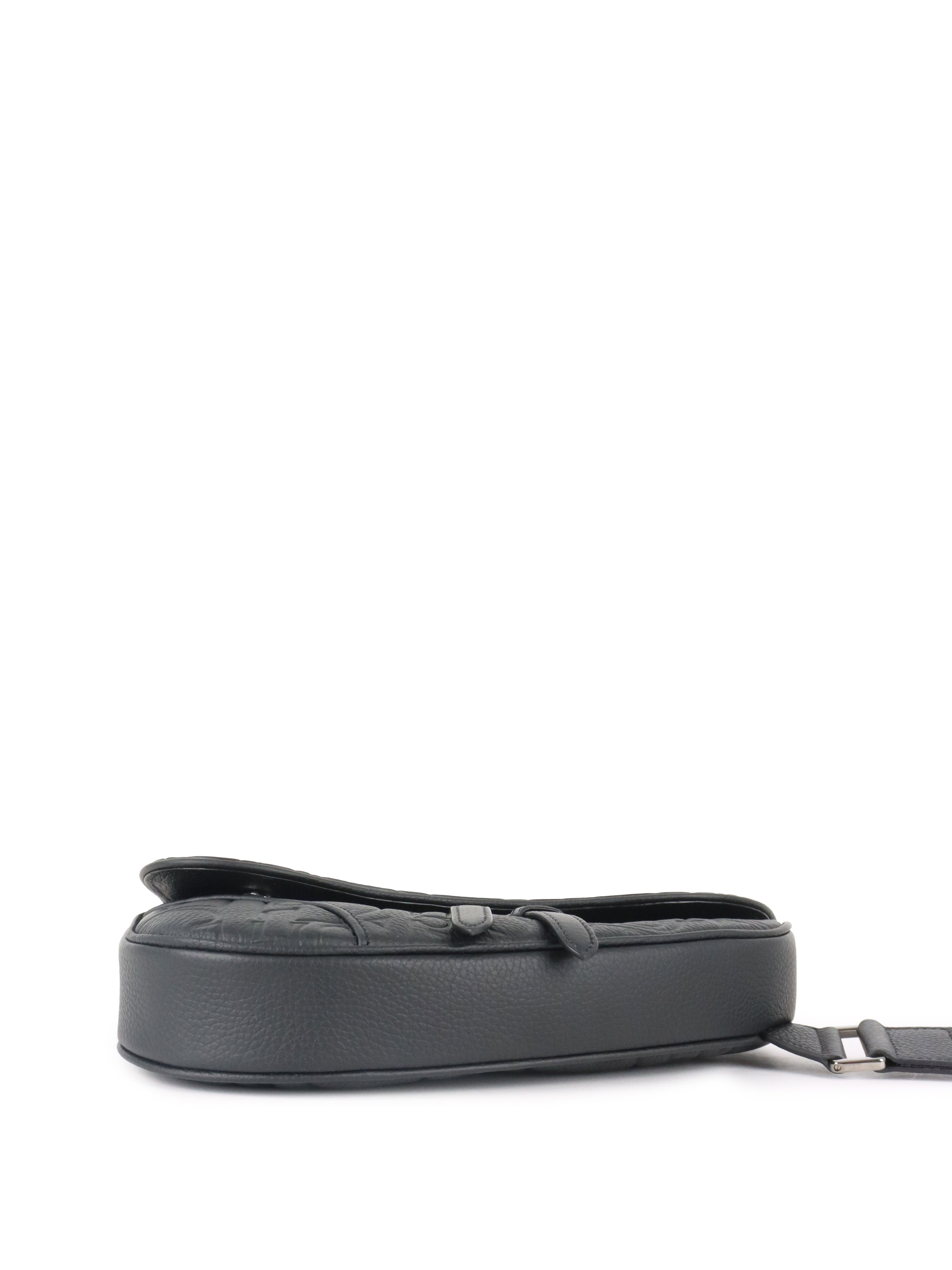 Dior Black Gravity Saddle Bag.