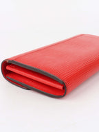 Louis Vuitton Red Epi Long Wallet
