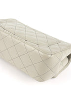 Chanel Light Grey Mini Classic Flap Bag