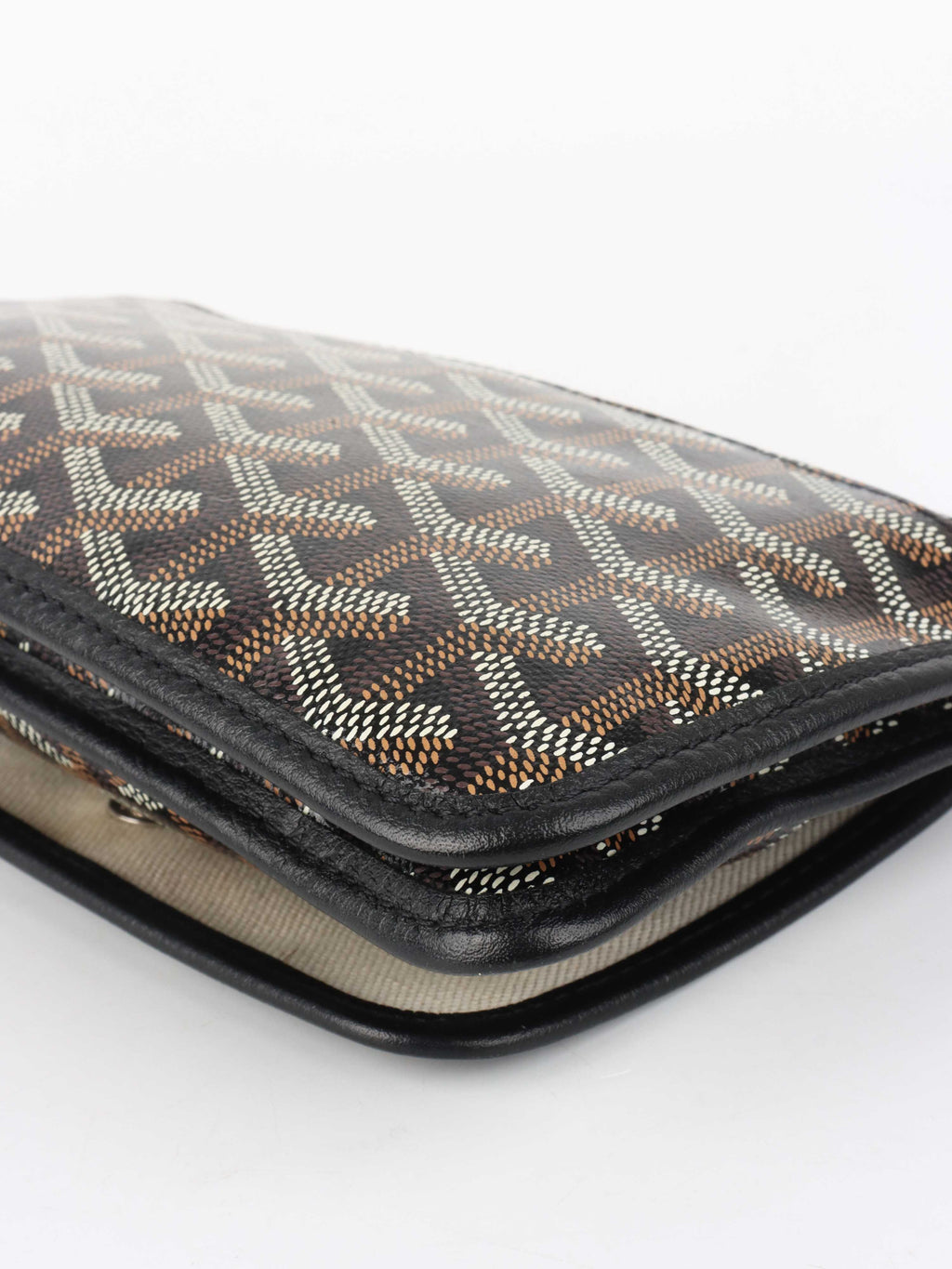 Goyard Black Plumet Pocket Wallet.