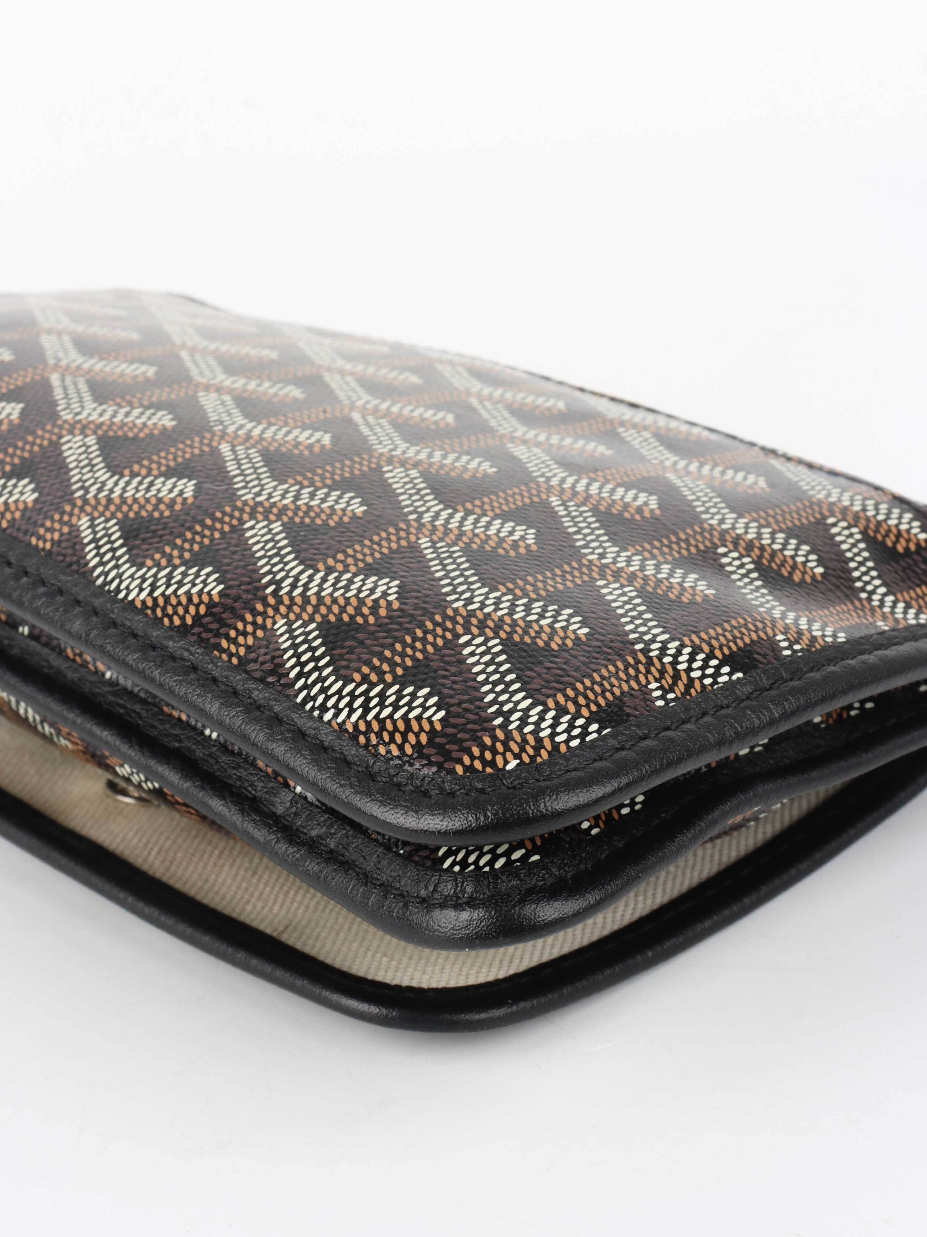 Goyard Black Plumet Pocket Wallet.