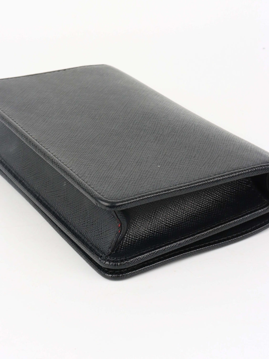 Prada Black Mini Saffiano Leather Bag.