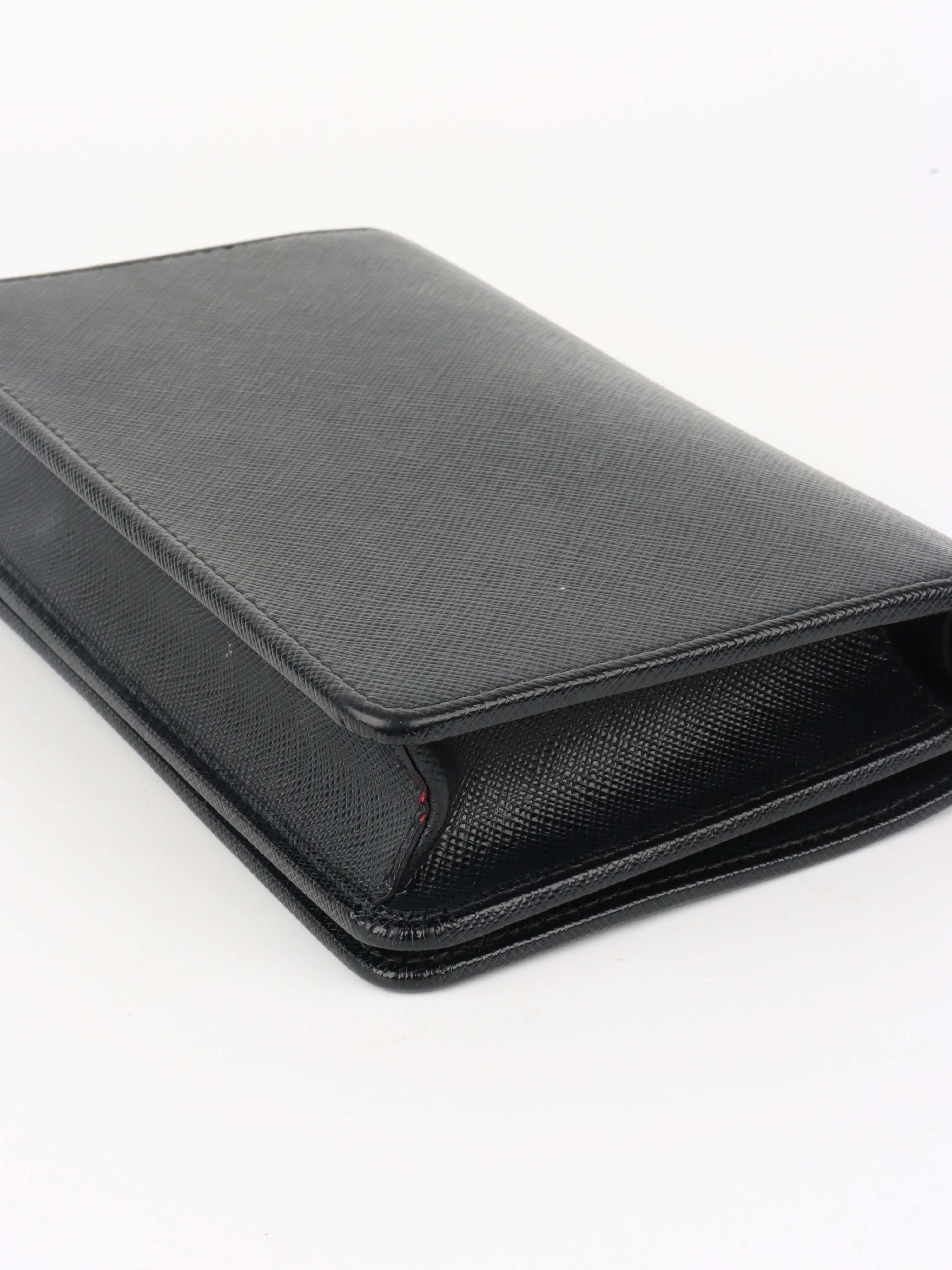 Prada Black Mini Saffiano Leather bag