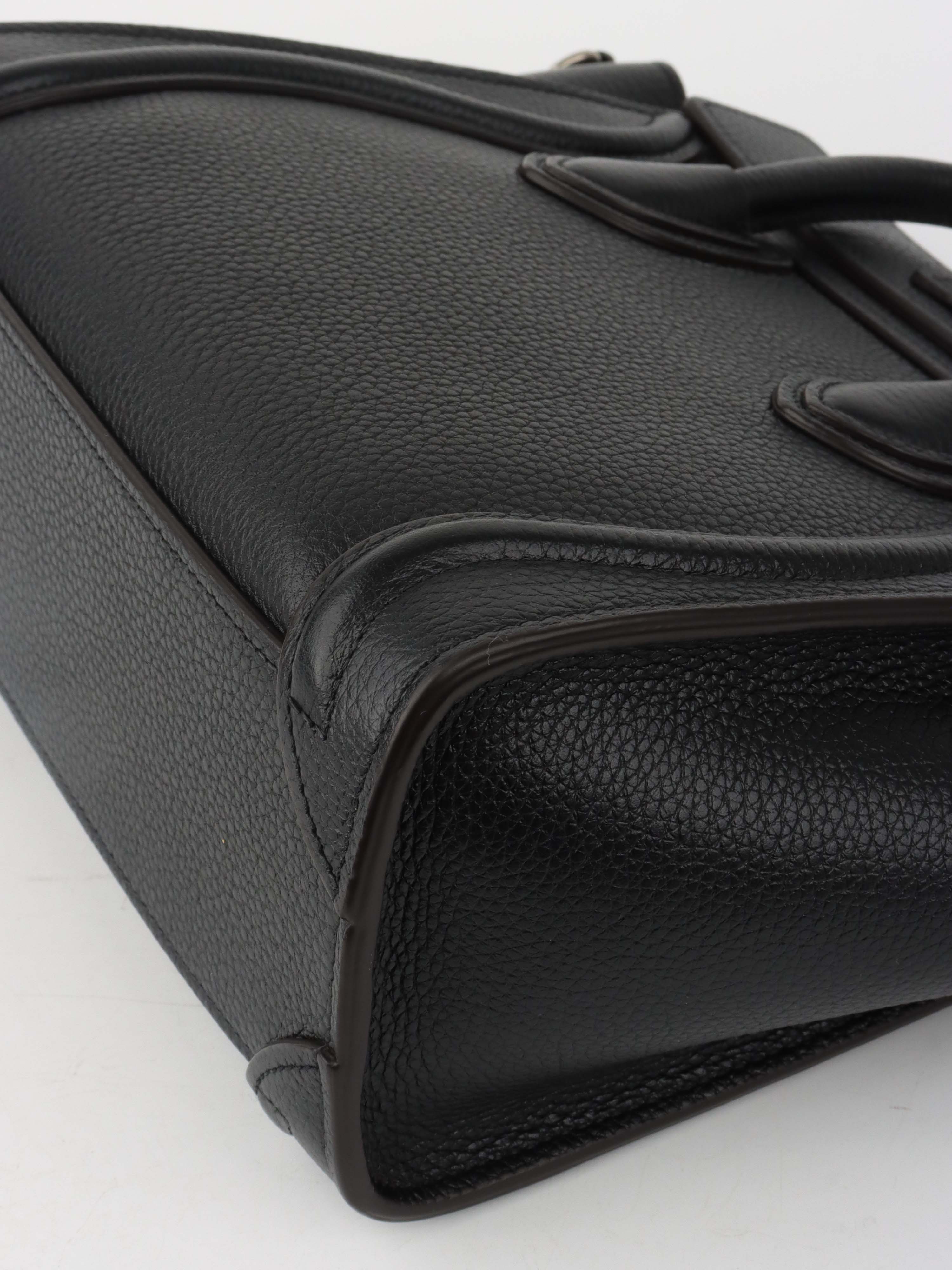 Celine Black Nano Luggage Bag