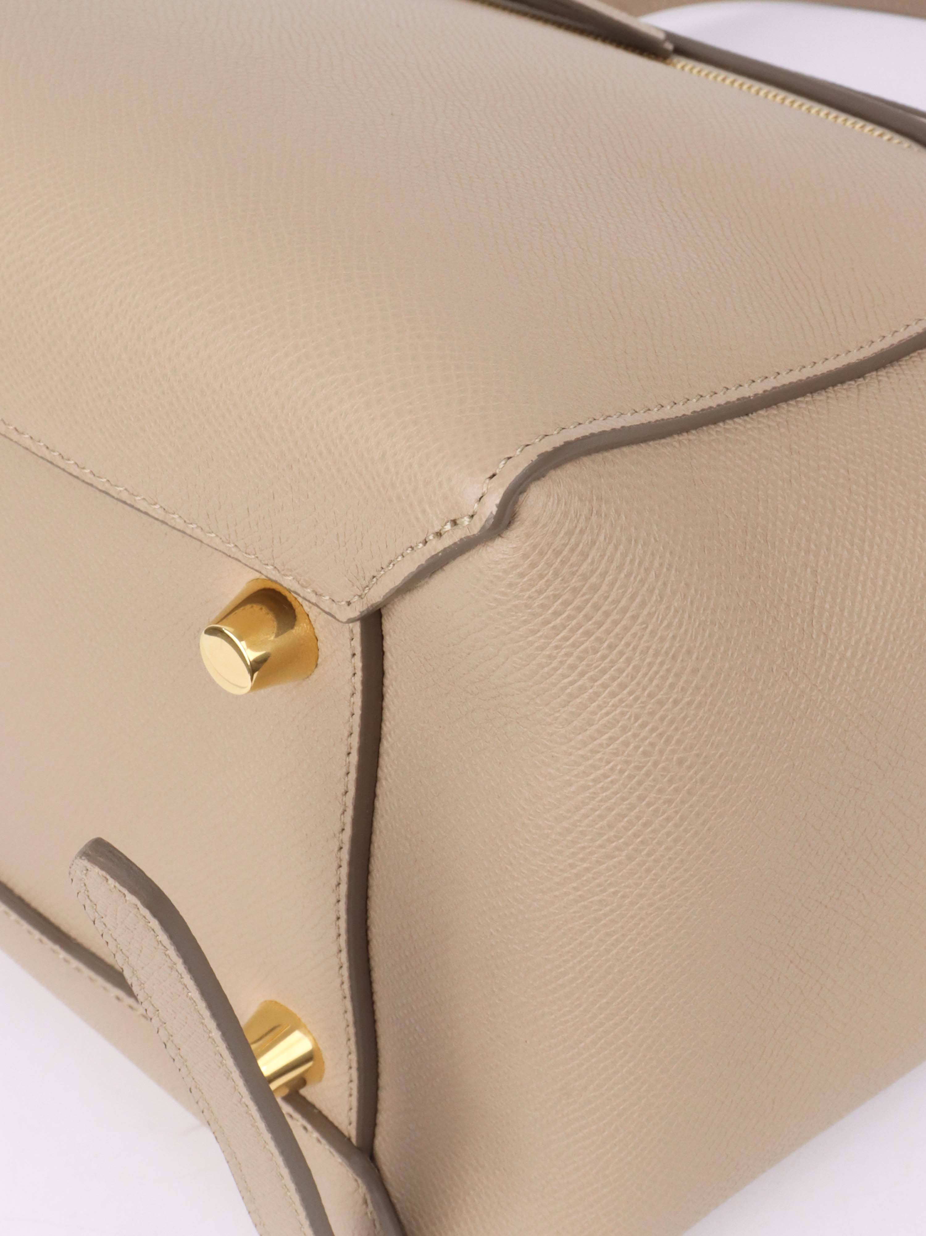 Celine Light Taupe Mini Belt Bag.