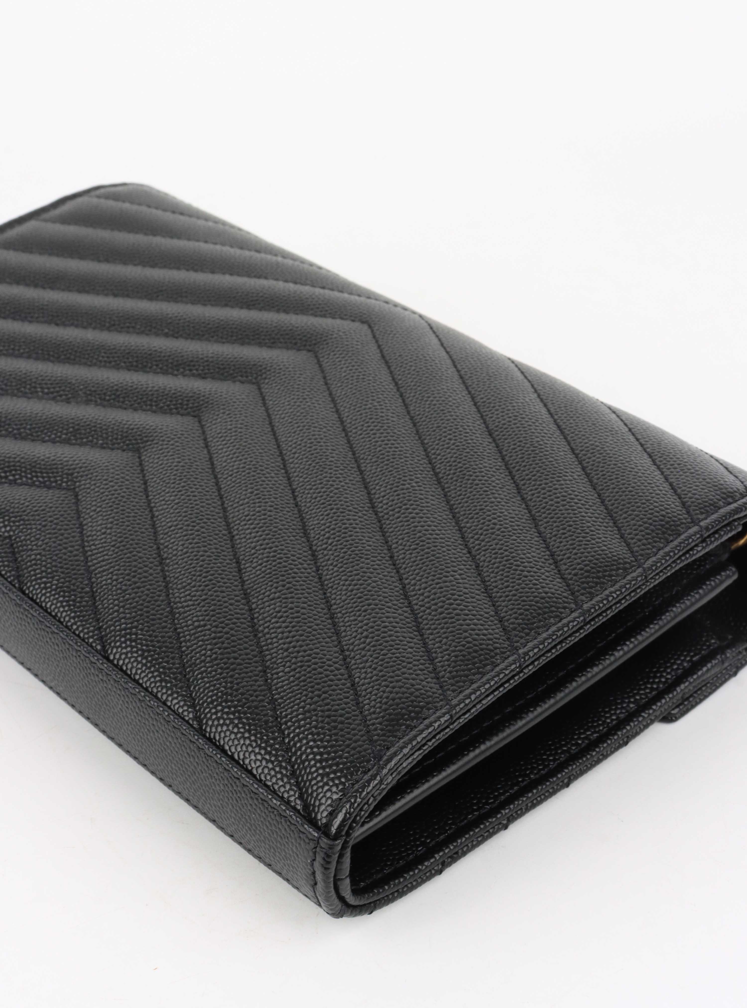 Saint Laurent Classic Cassandre Chain Wallet.