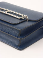 Hermes Mini Roulis 18 7L Bleu De Malte Evercolor Leather Stamp D