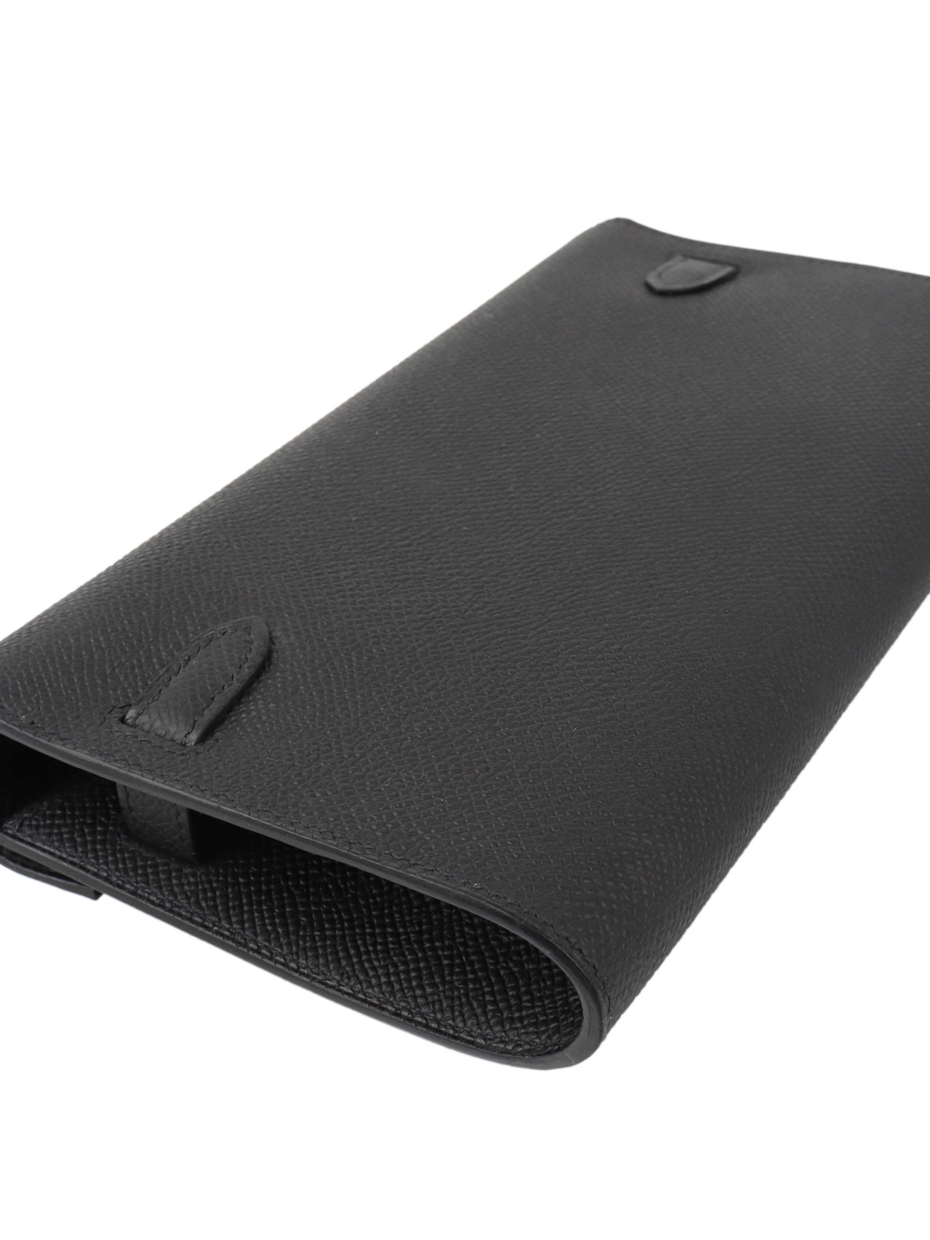 Hermes Kelly Classique To Go Noir GHW Stamp K.