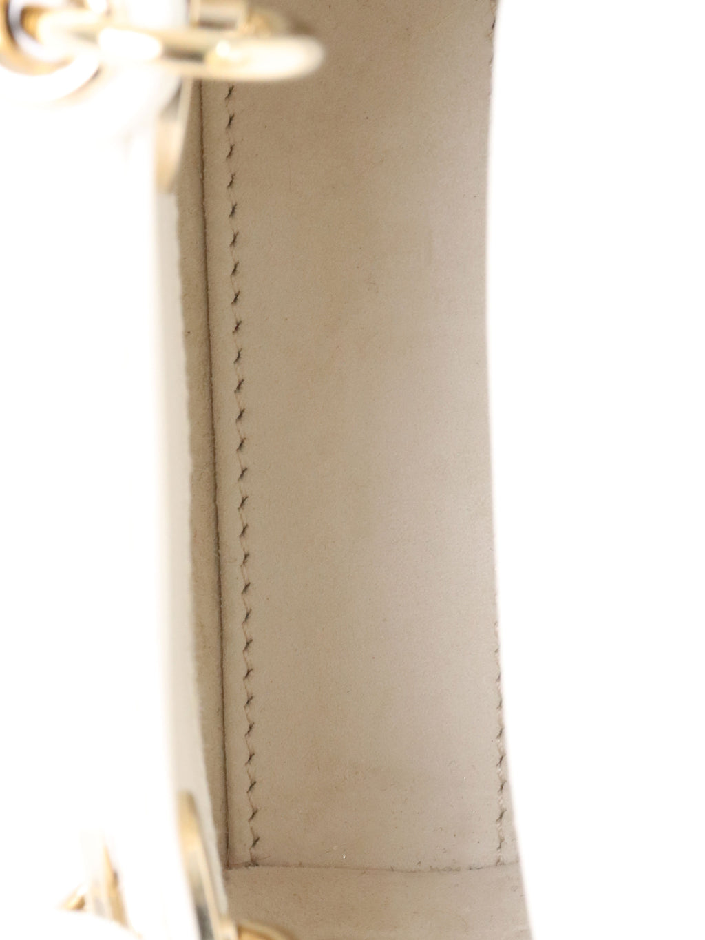 Dior White Micro Lady Dior Bag.