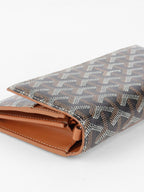 Goyard Brown Goyardine Varenne Continental Wallet on Strap