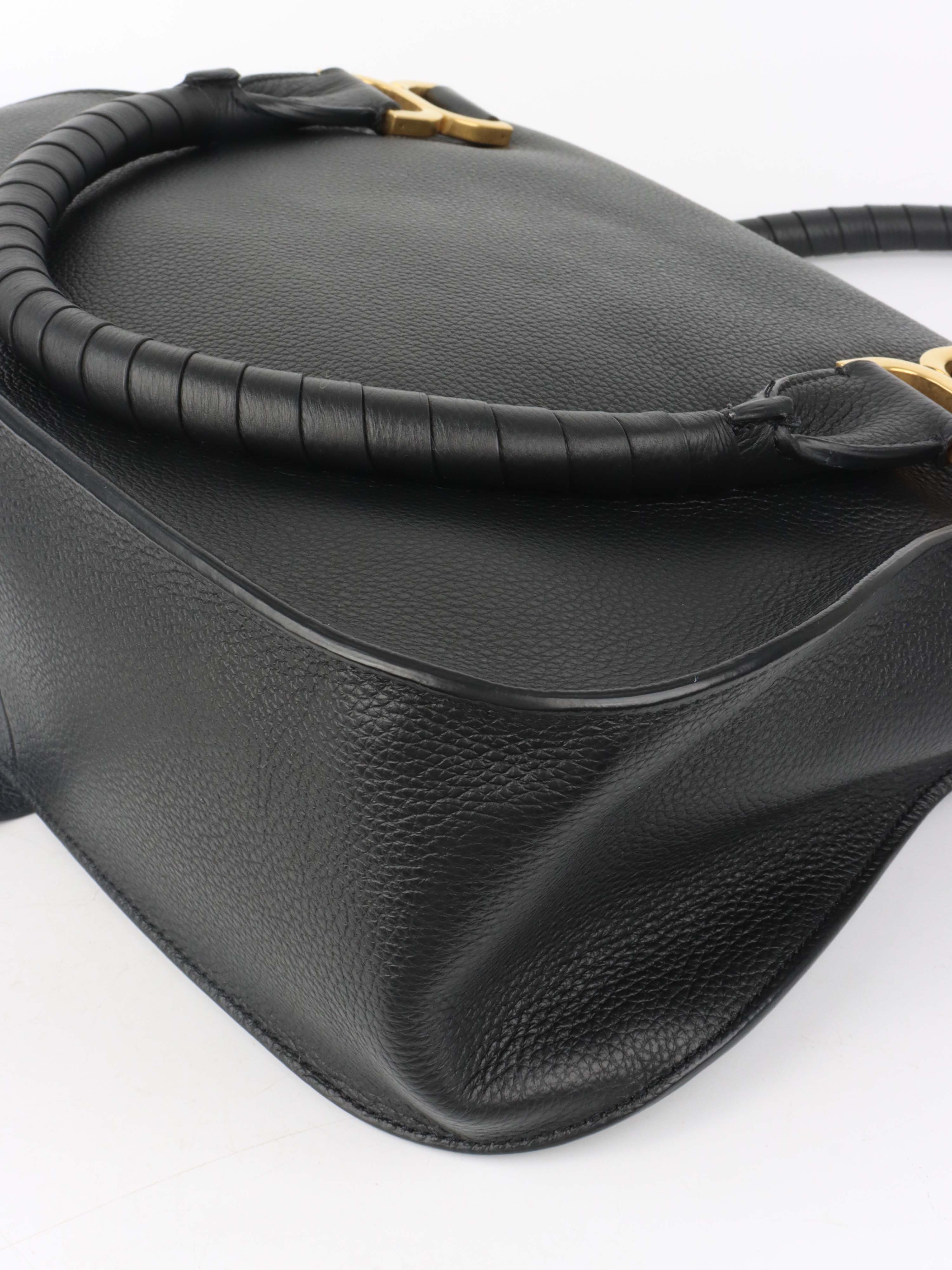 Chloe Black Marcie Medium Shoulder Bag.