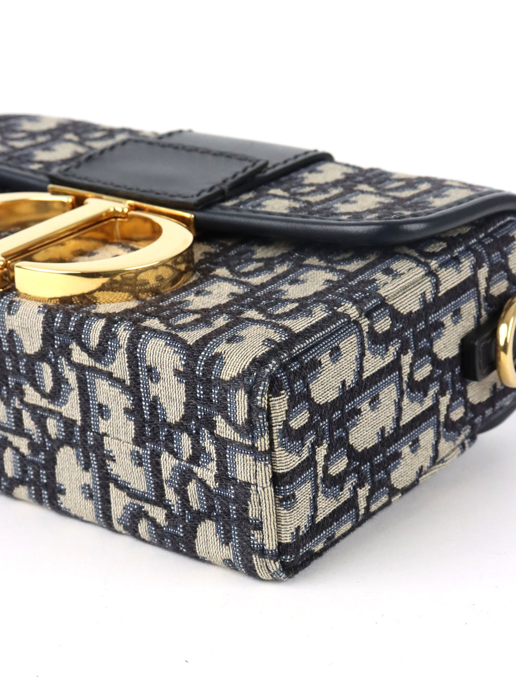 Dior 30 Montaigne Navy Oblique Box Bag