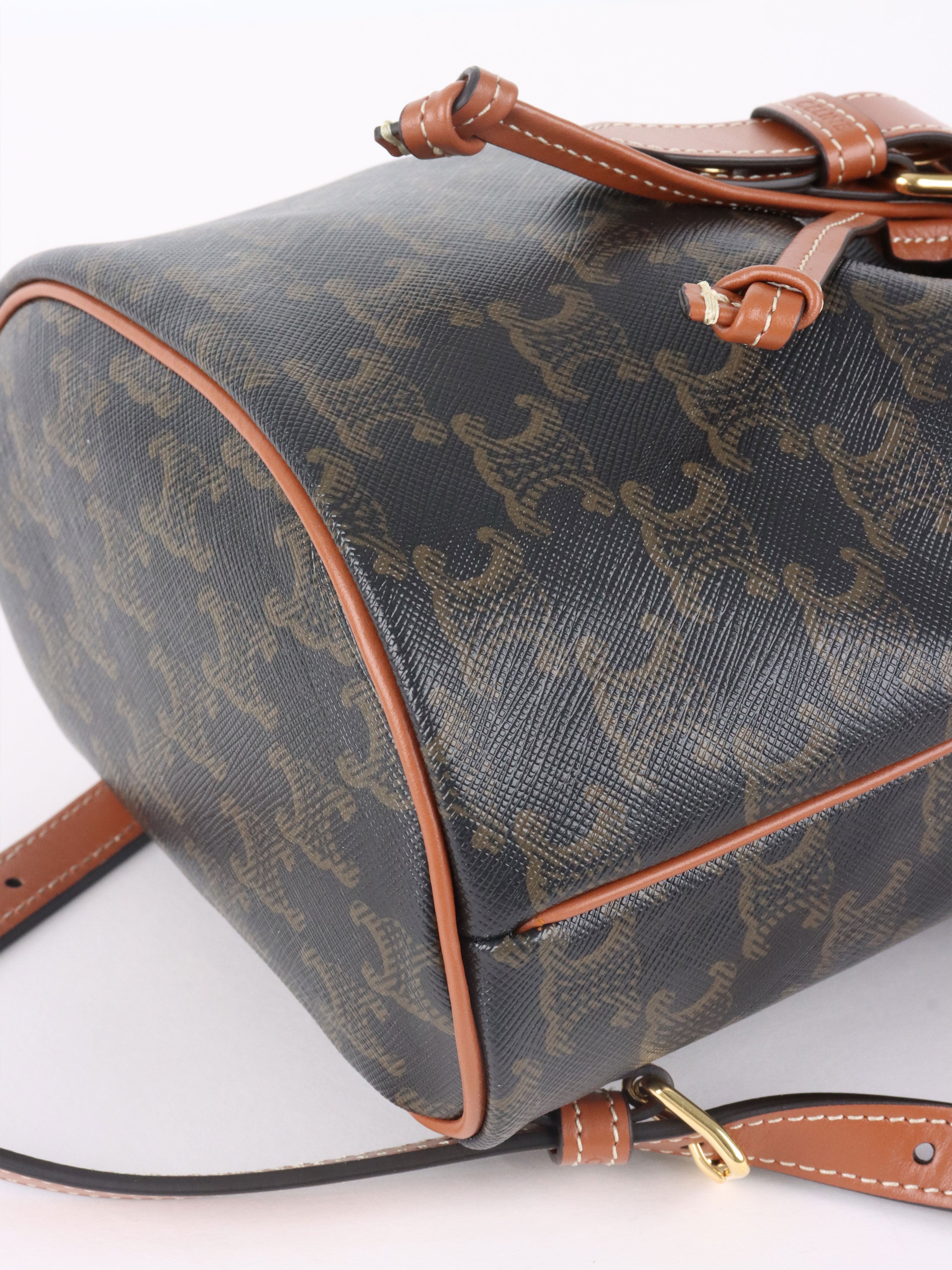 Celine Mini Triomphe Folco Backpack.