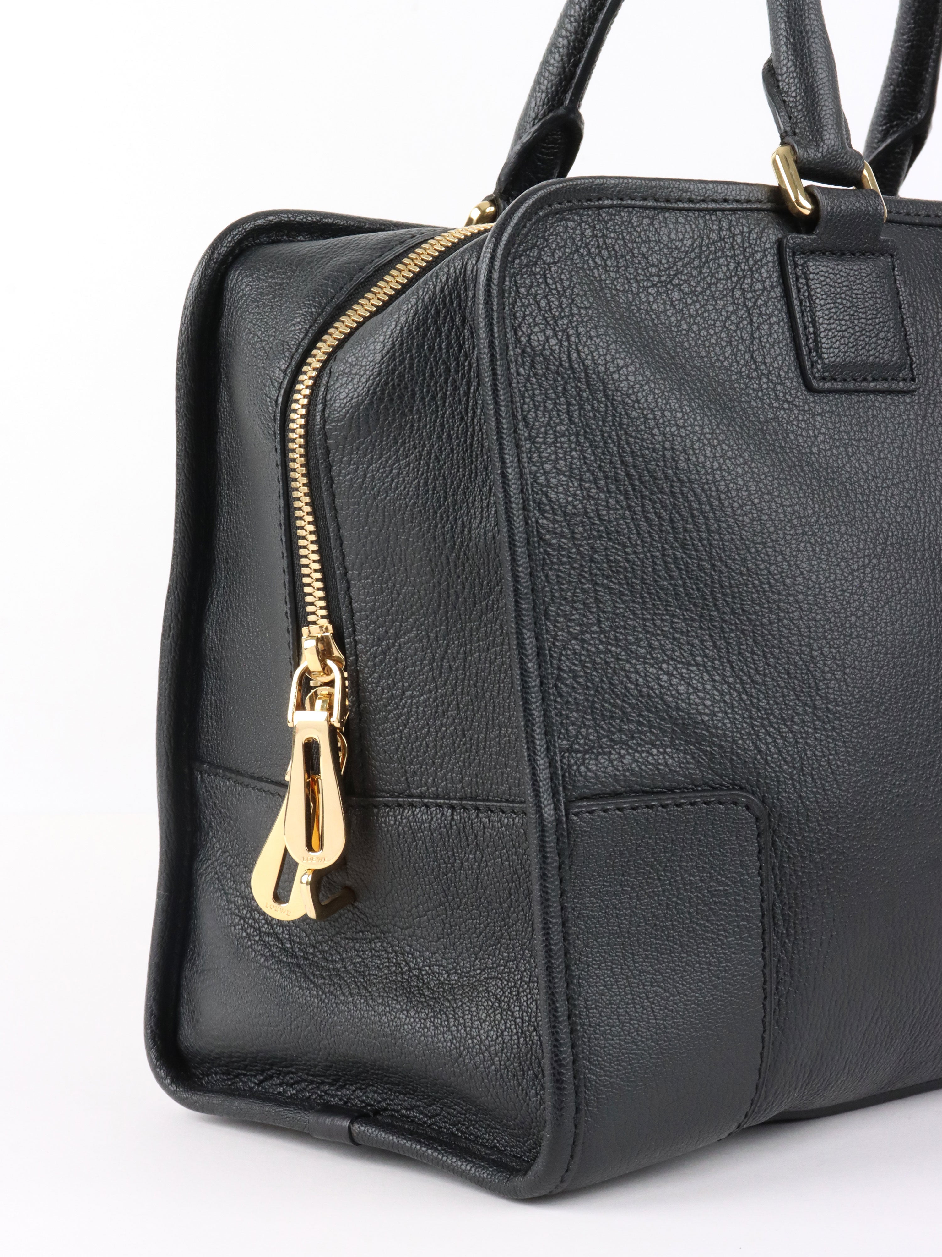 Loewe Black Amazona 36 Leather Handbag.