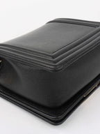 Chanel Black Mini Boy Bag in Calfskin LGHW.