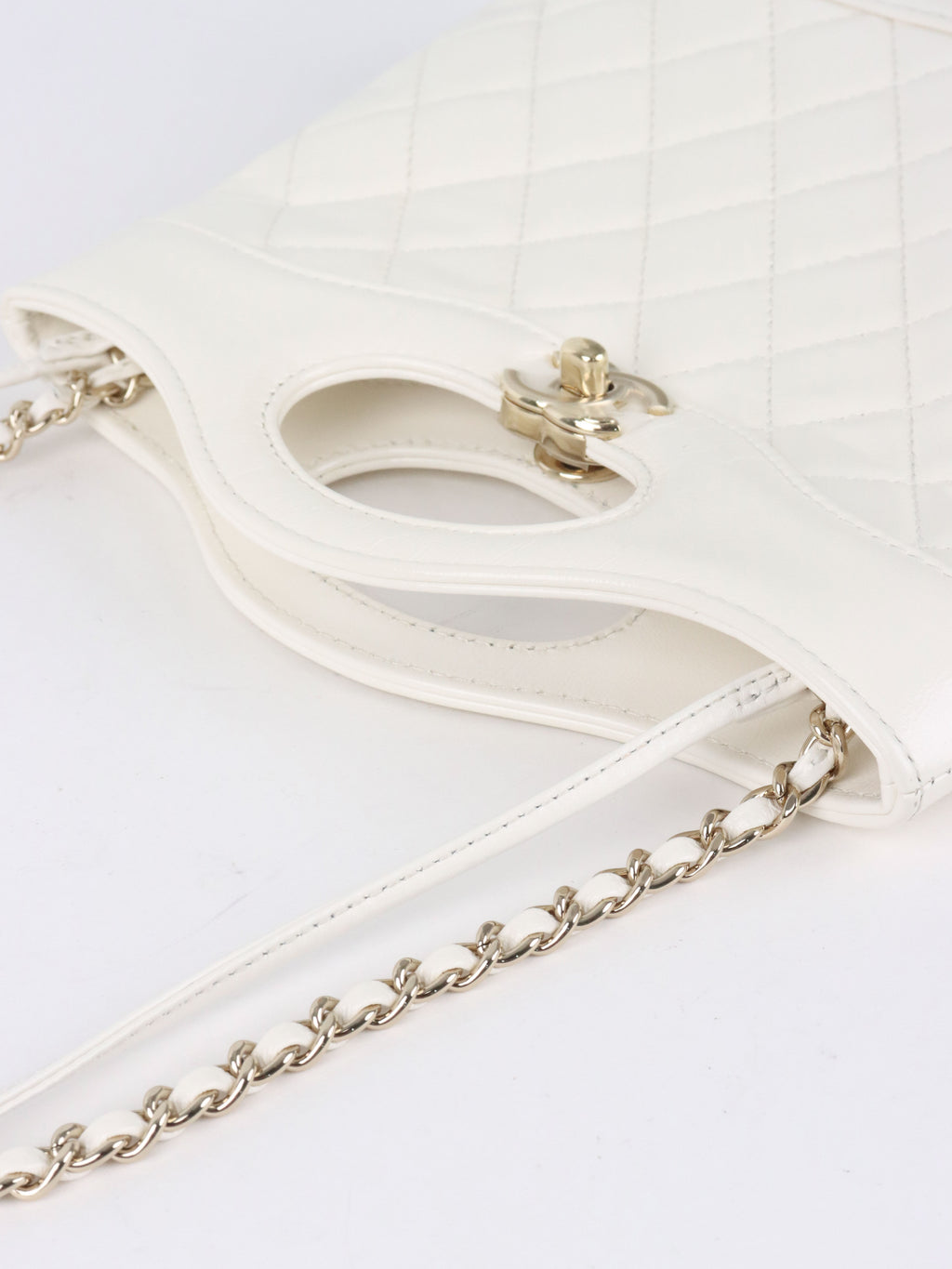Chanel Small White 31 Shopping Bag