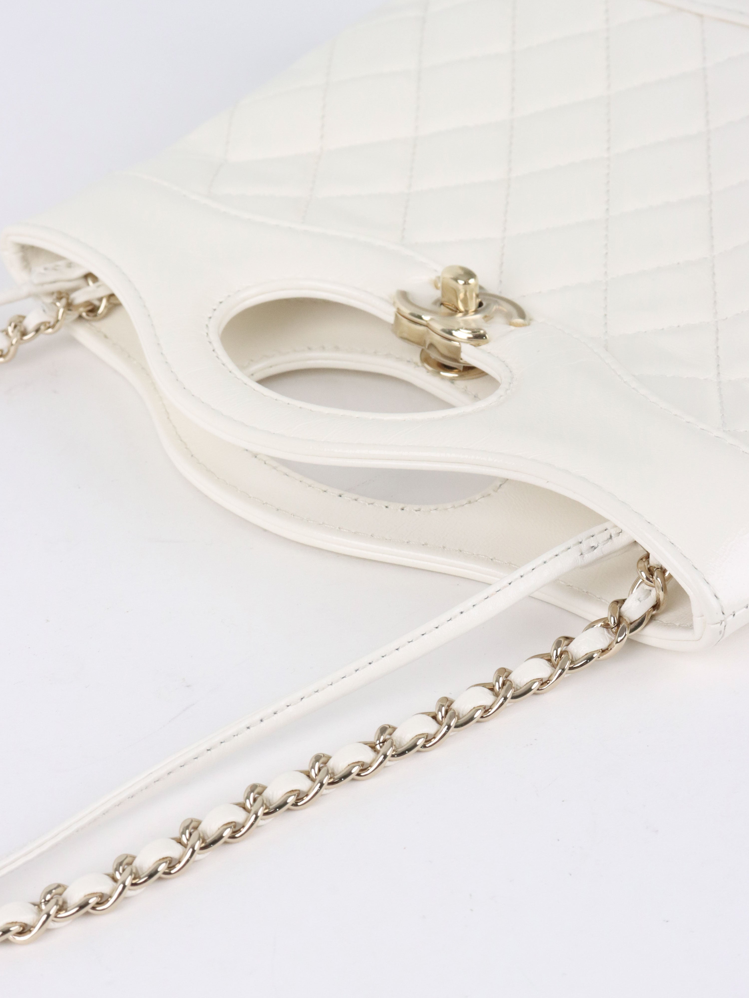 Chanel Small White 31 Shopping Bag