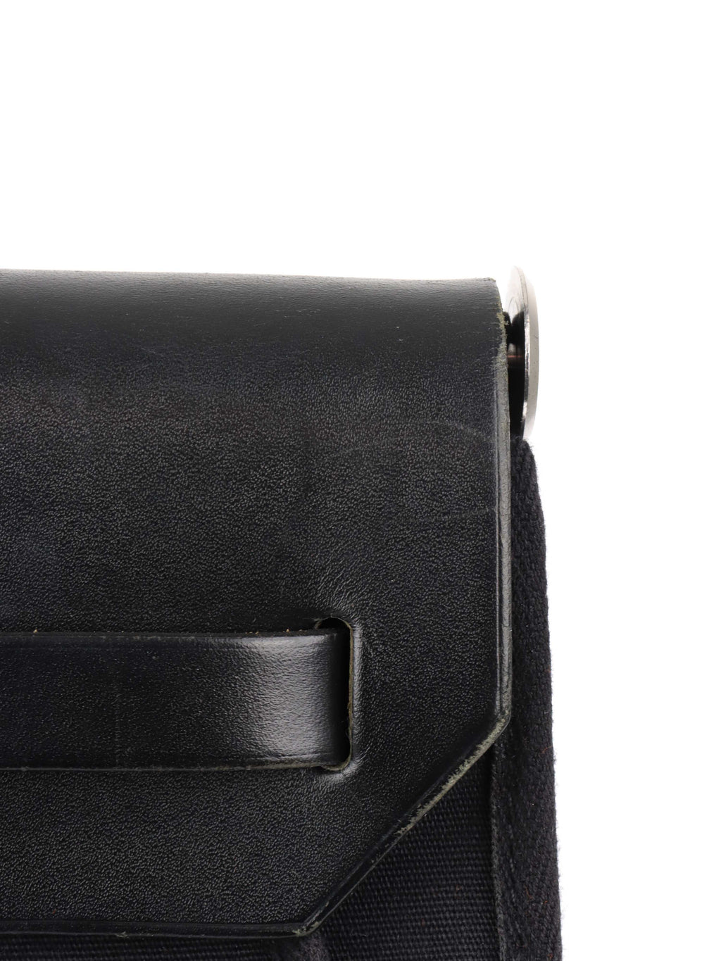 Hermes Vintage Black Herbag Stamp H 2004.