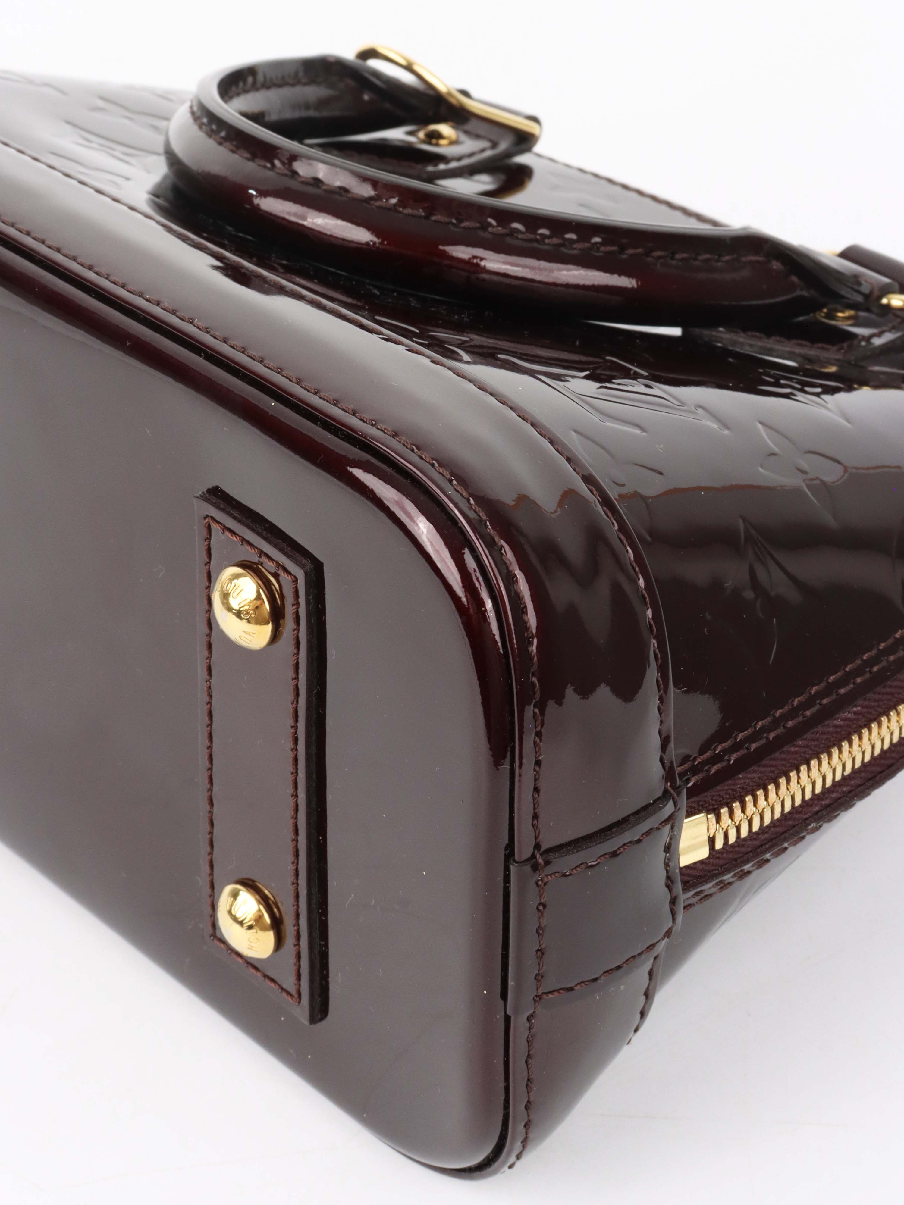 Louis Vuitton Vernis Alma BB Monogram Patent Leather.
