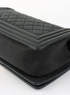 Chanel Black Medium Soft Caviar Boy Bag SHW.