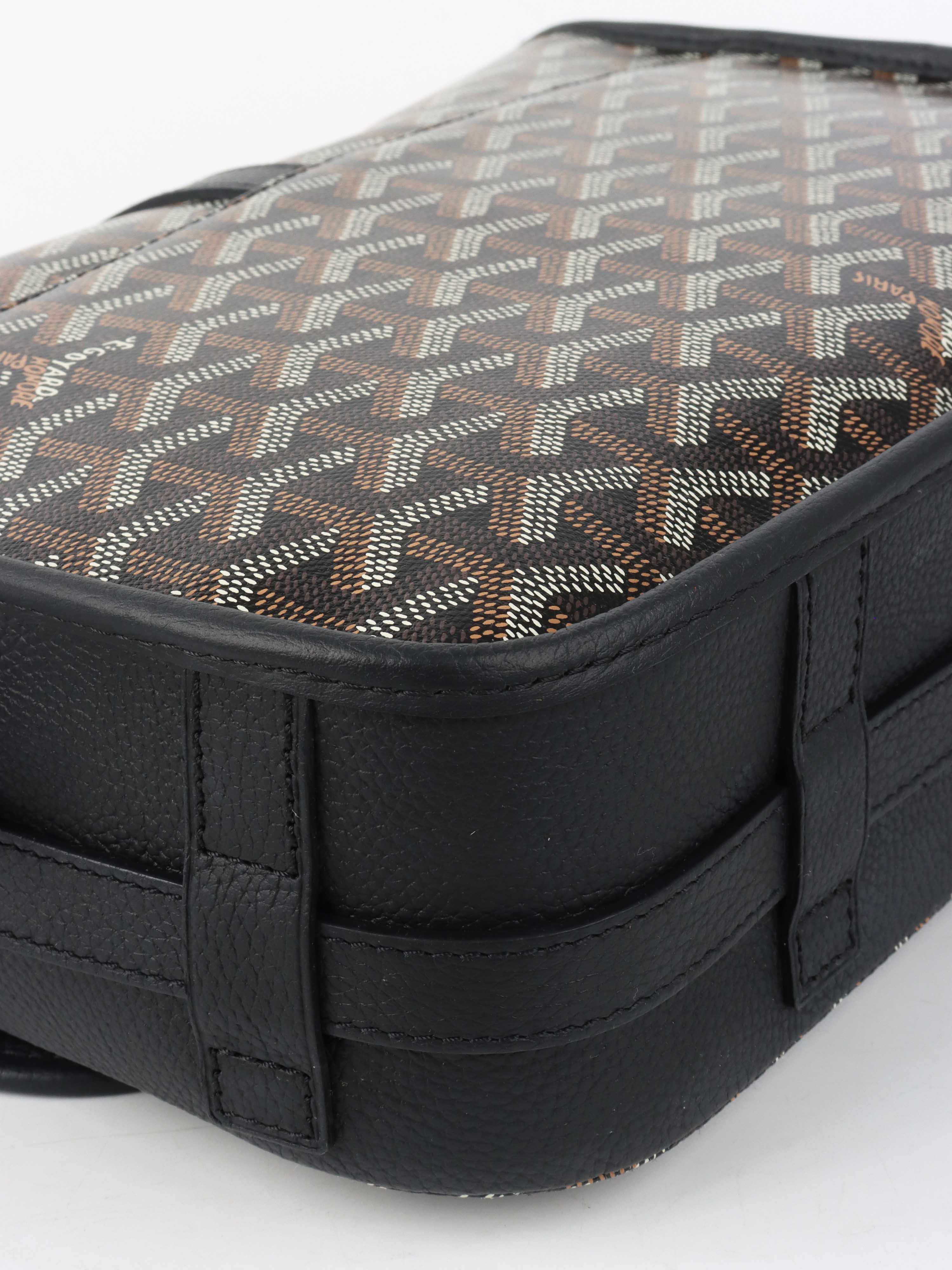 Goyard Black Belvedere MM Bag.