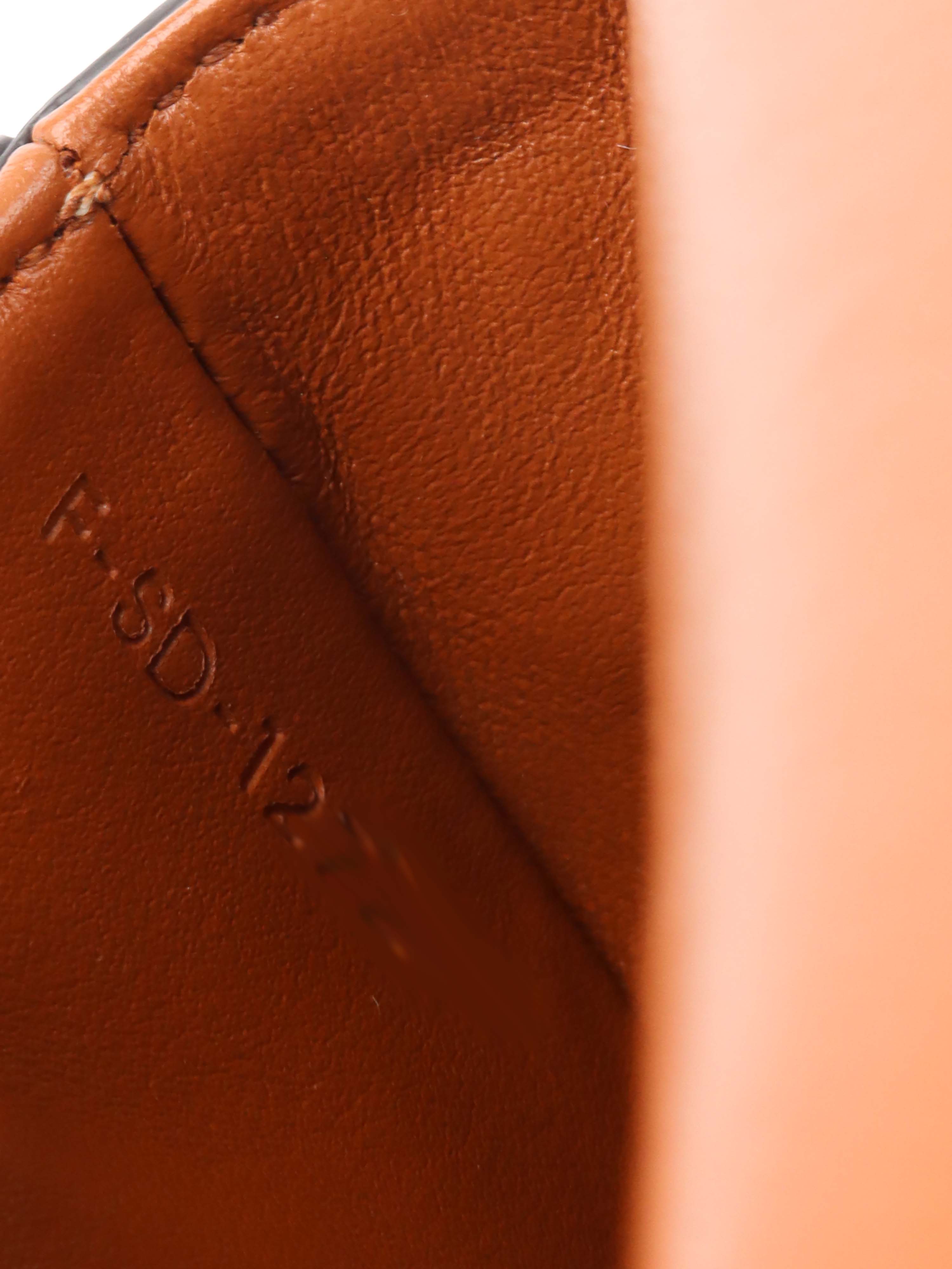 Celine Brown Triumph Cuir Mini Besace Bag.